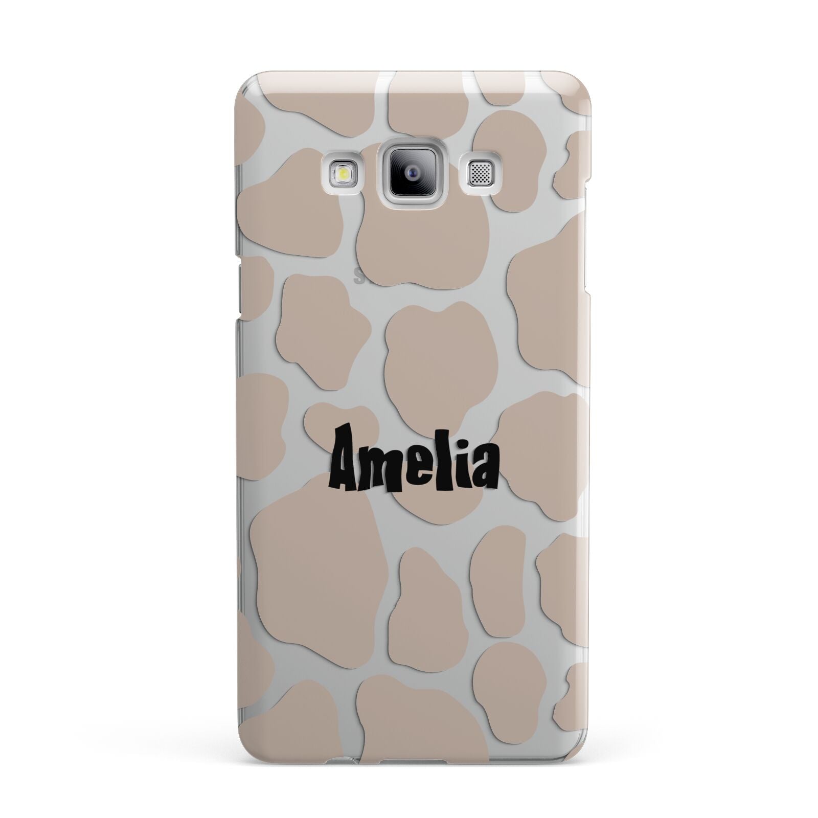 Custom Beige Cow Print Samsung Galaxy A7 2015 Case