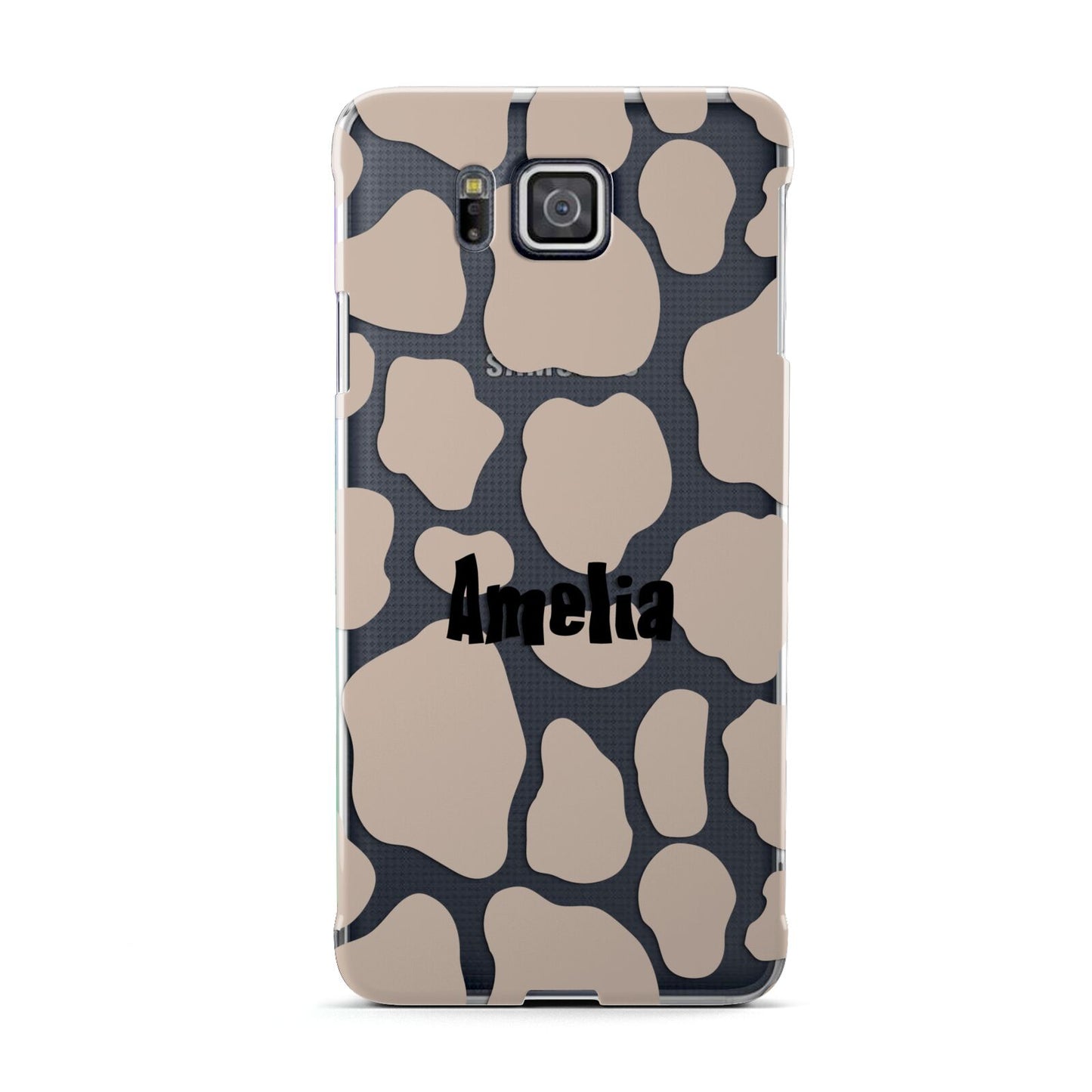 Custom Beige Cow Print Samsung Galaxy Alpha Case