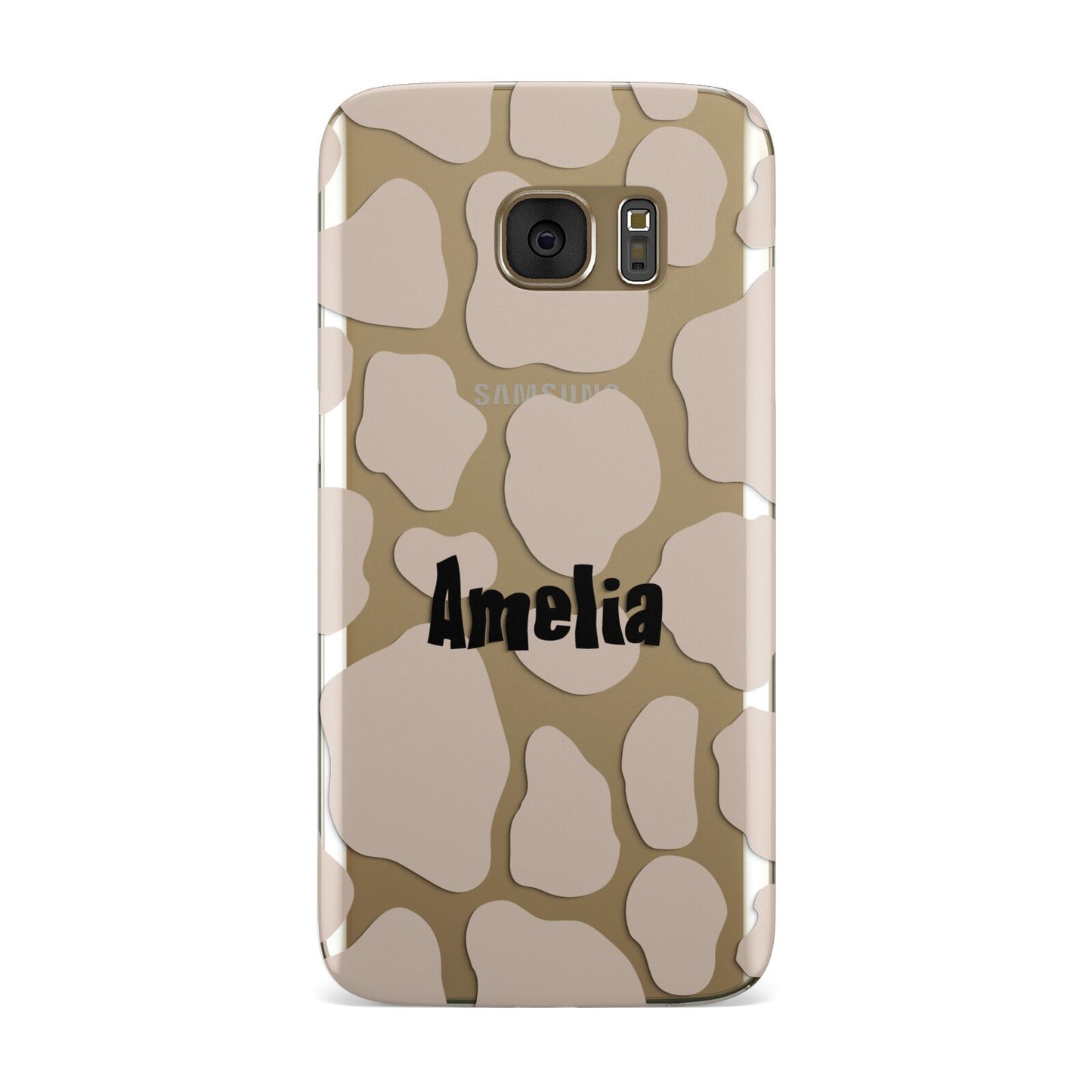 Custom Beige Cow Print Samsung Galaxy Case