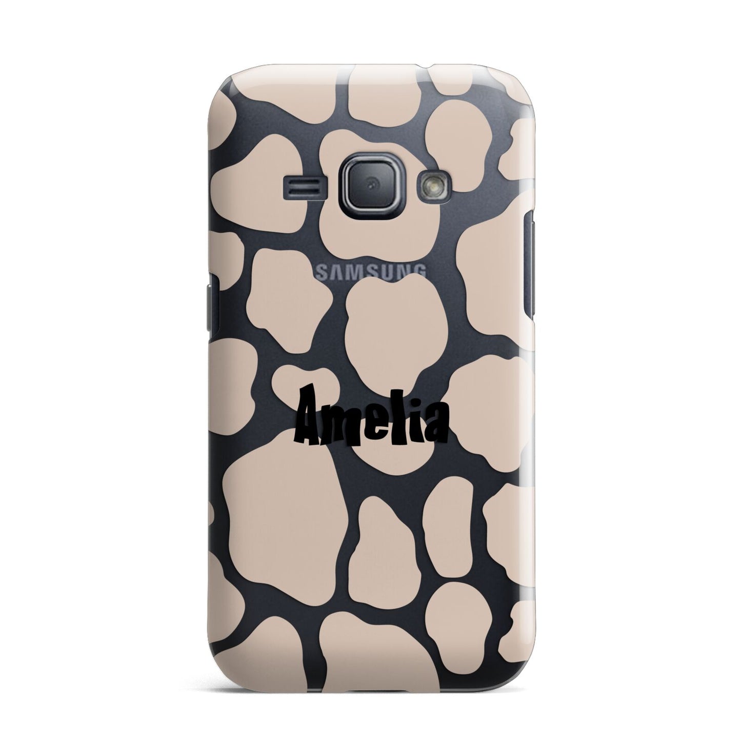 Custom Beige Cow Print Samsung Galaxy J1 2016 Case