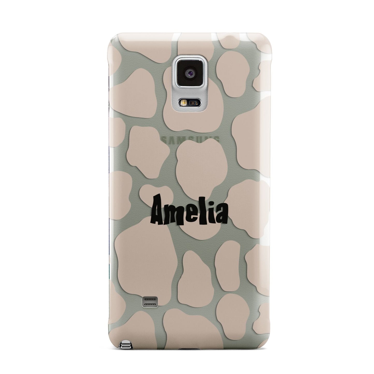 Custom Beige Cow Print Samsung Galaxy Note 4 Case