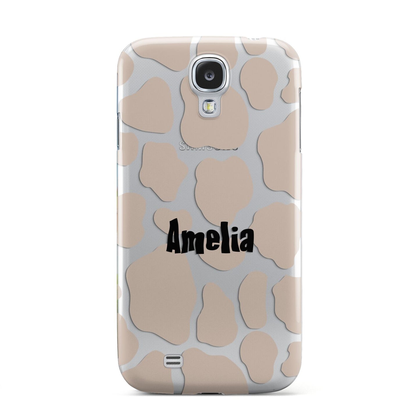 Custom Beige Cow Print Samsung Galaxy S4 Case