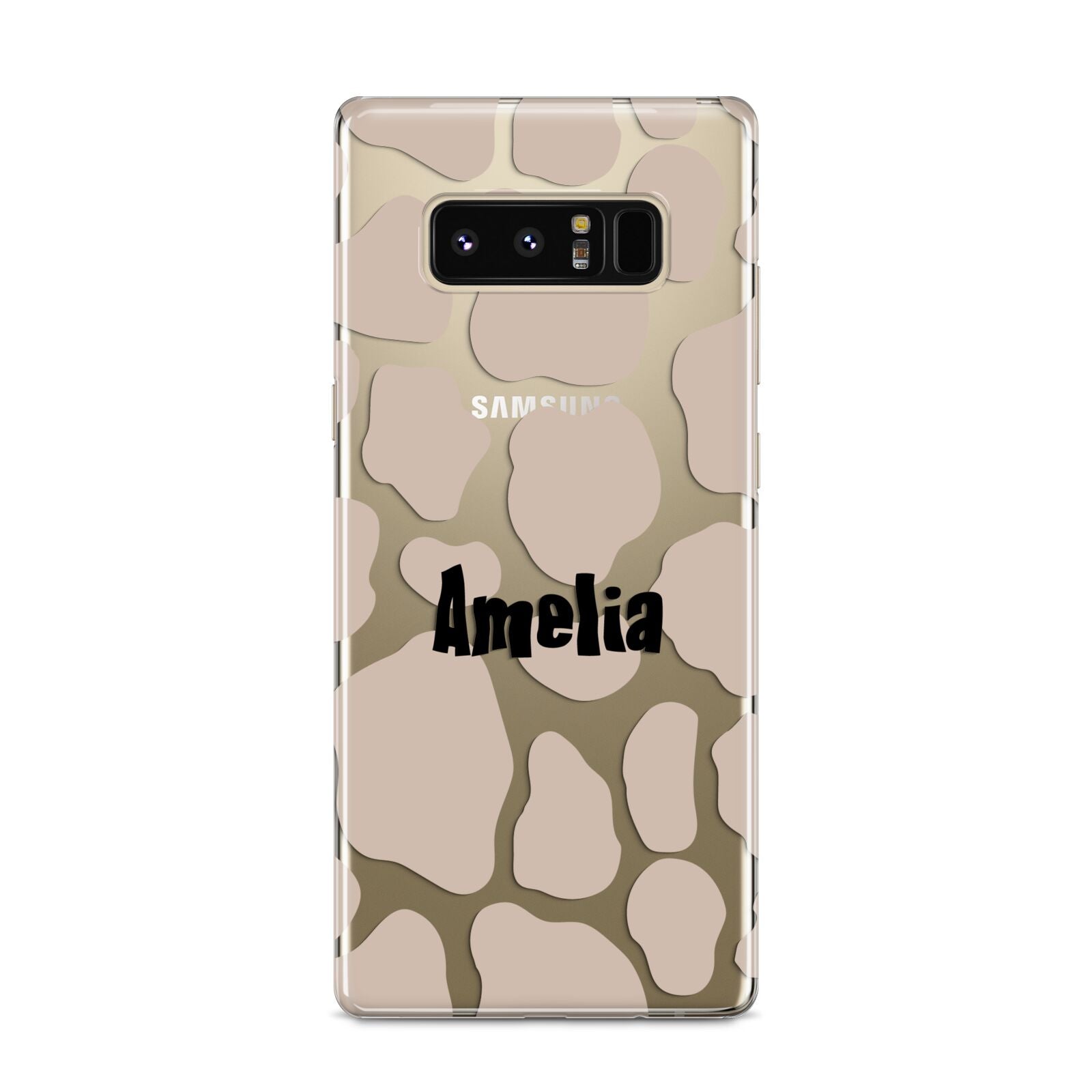 Custom Beige Cow Print Samsung Galaxy S8 Case