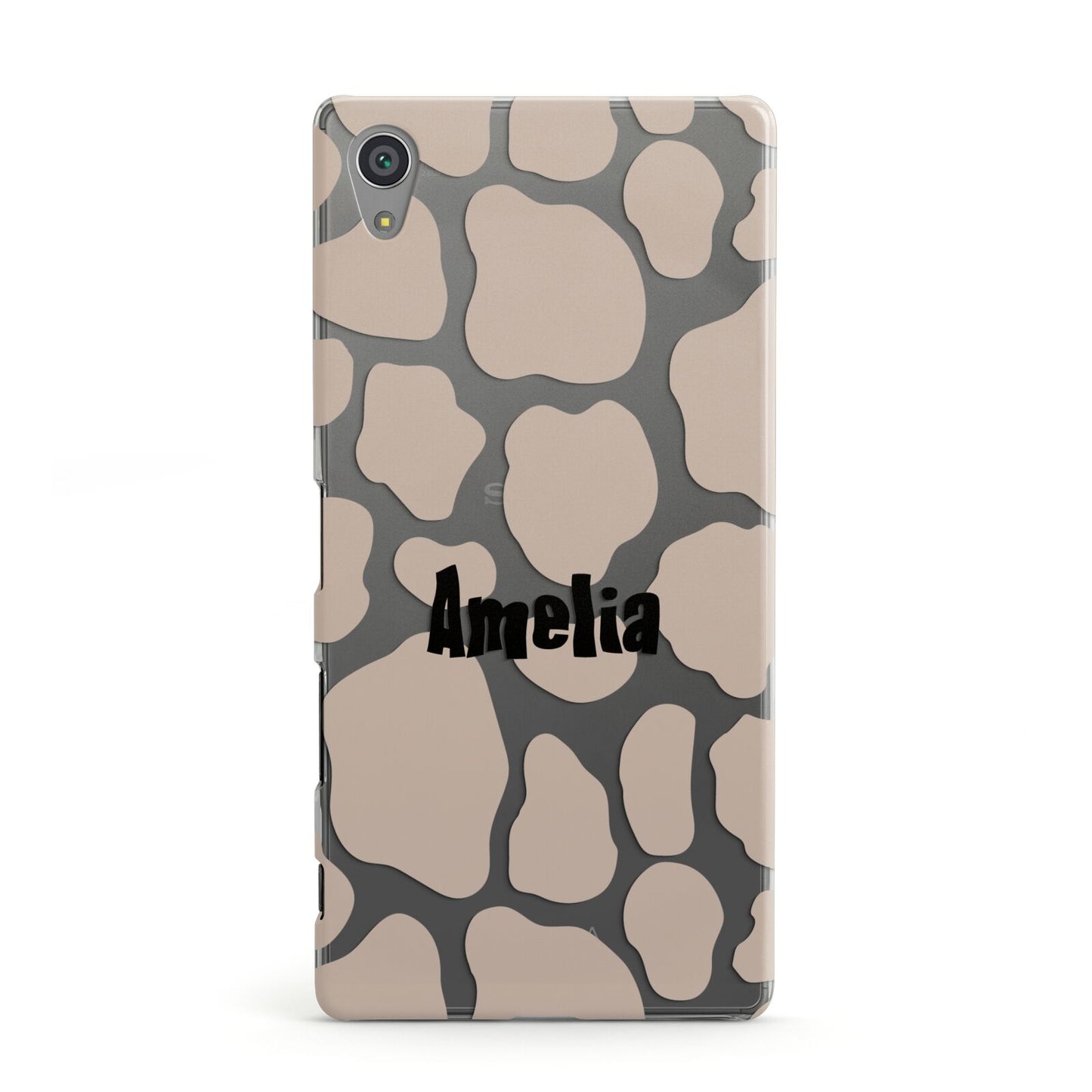 Custom Beige Cow Print Sony Xperia Case