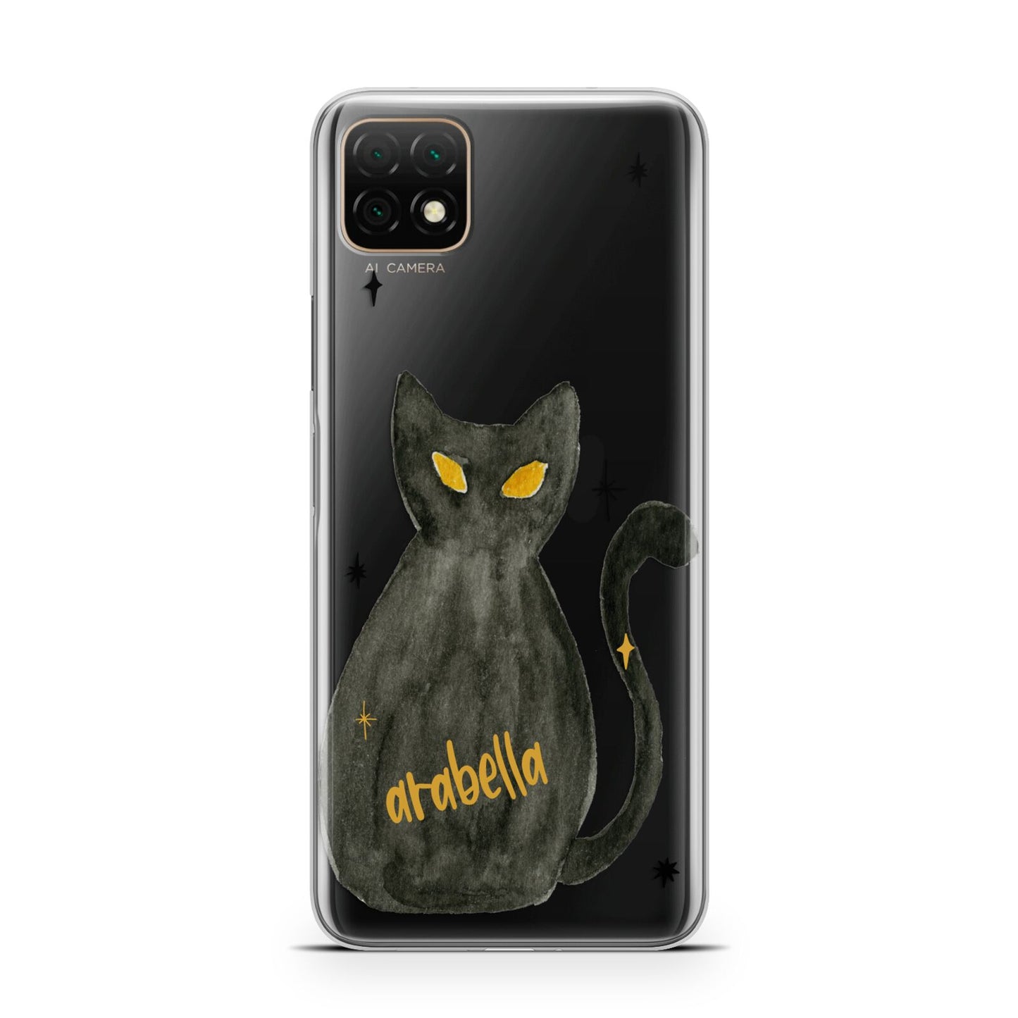 Custom Black Cat Huawei Enjoy 20 Phone Case