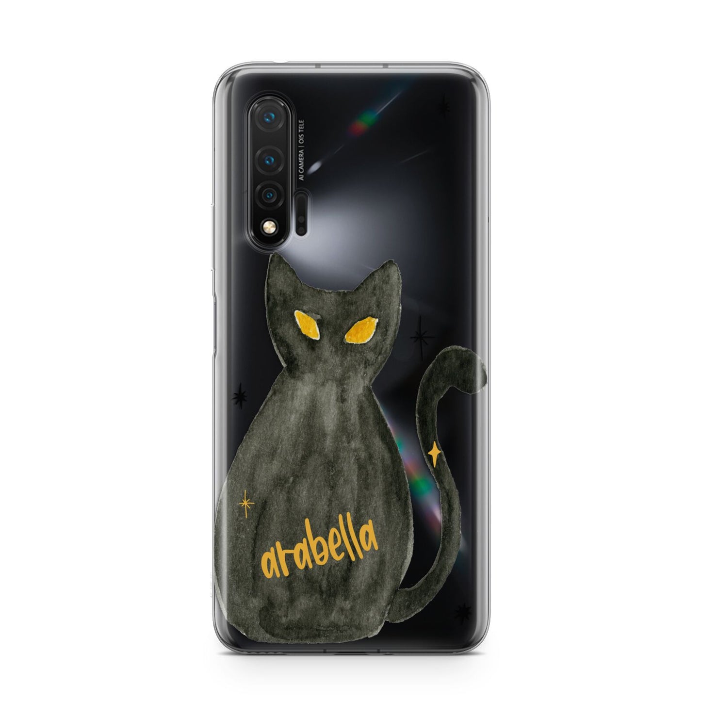 Custom Black Cat Huawei Nova 6 Phone Case