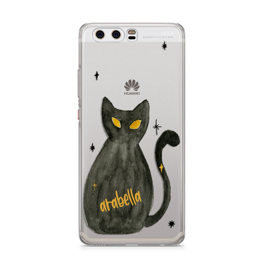 Custom Black Cat Huawei P10 Phone Case