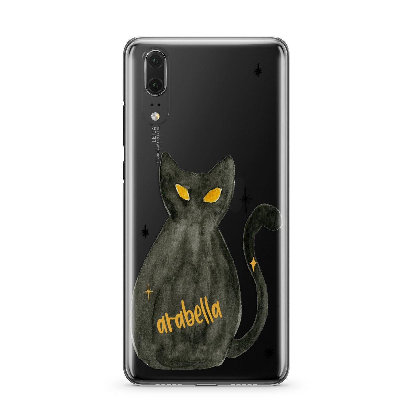 Custom Black Cat Huawei P20 Phone Case