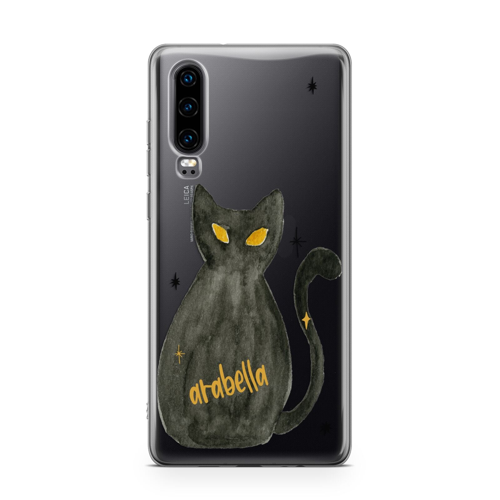 Custom Black Cat Huawei P30 Phone Case