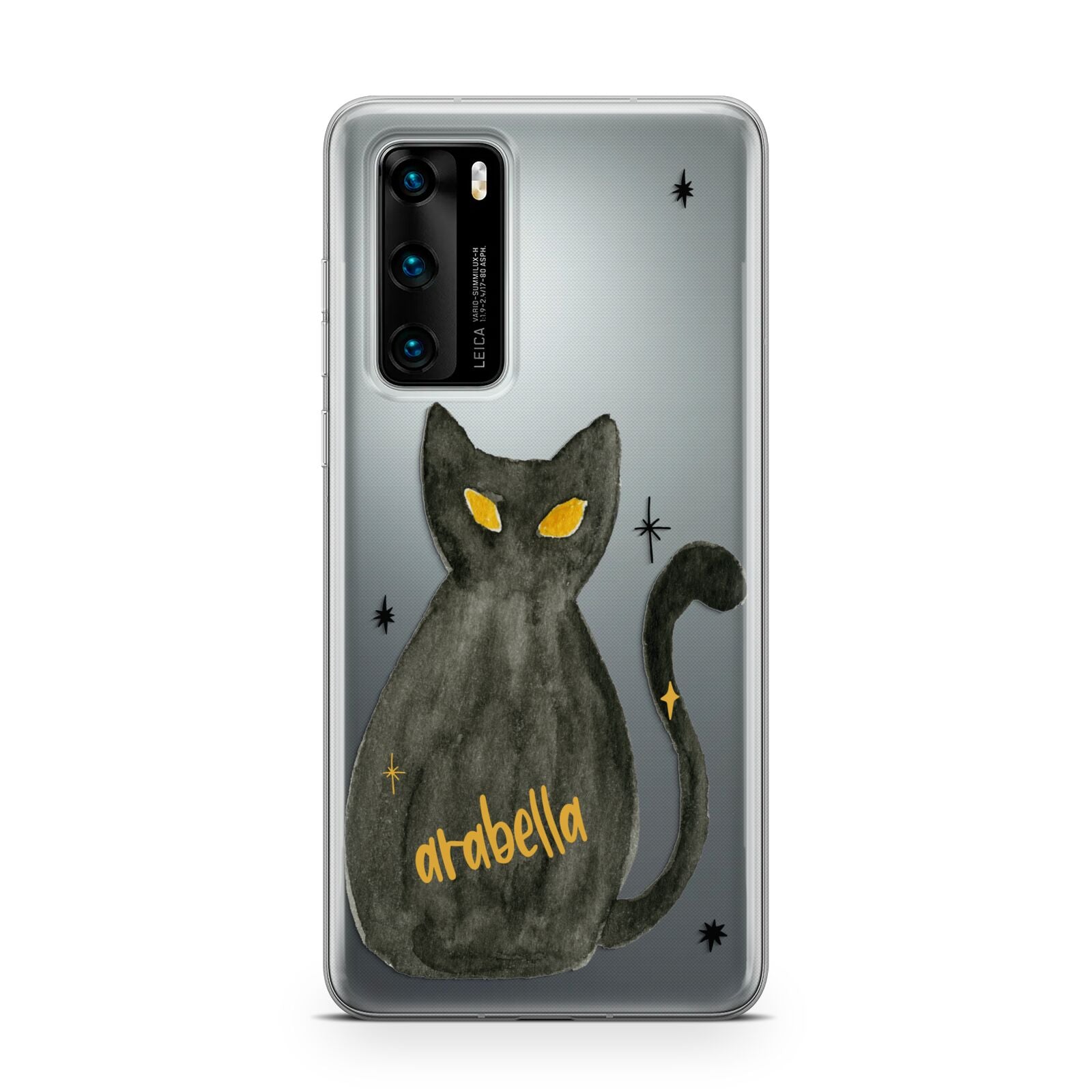 Custom Black Cat Huawei P40 Phone Case