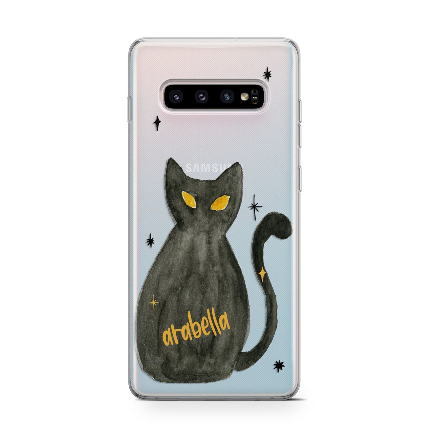 Custom Black Cat Protective Samsung Galaxy Case