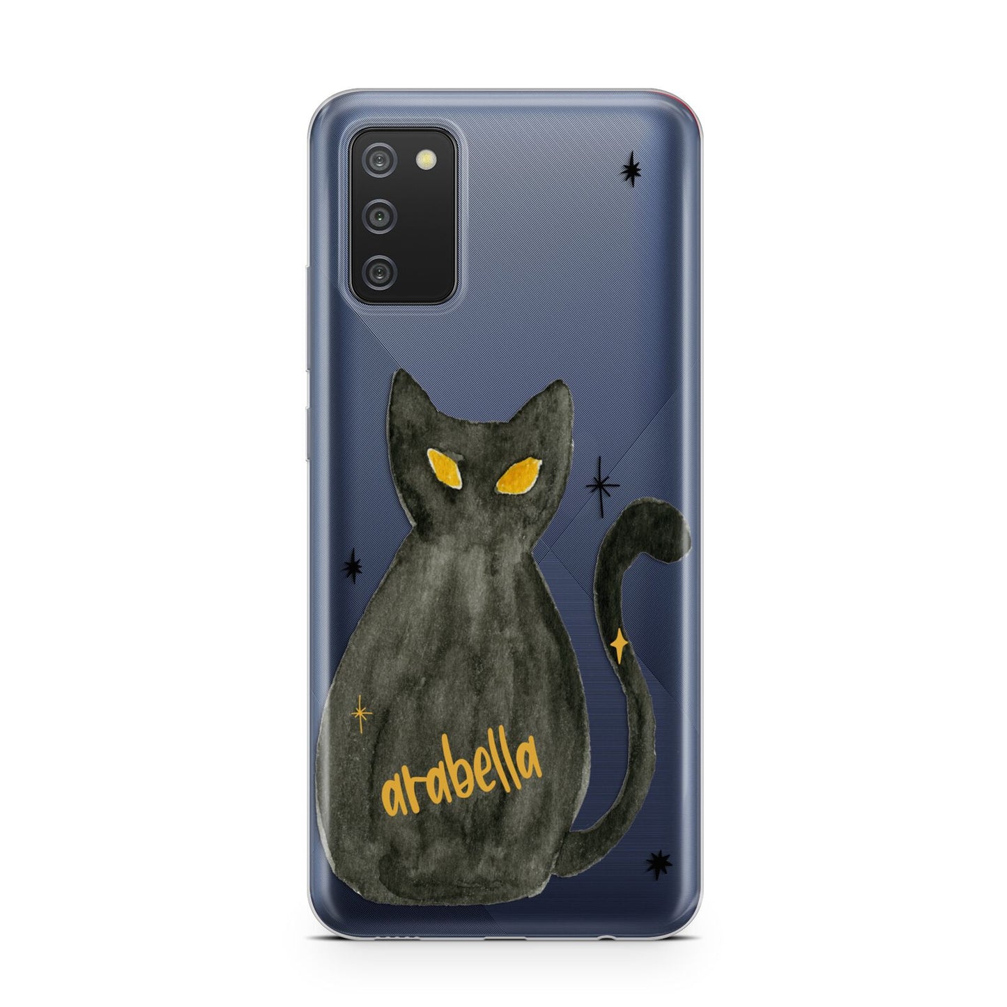 Custom Black Cat Samsung A02s Case