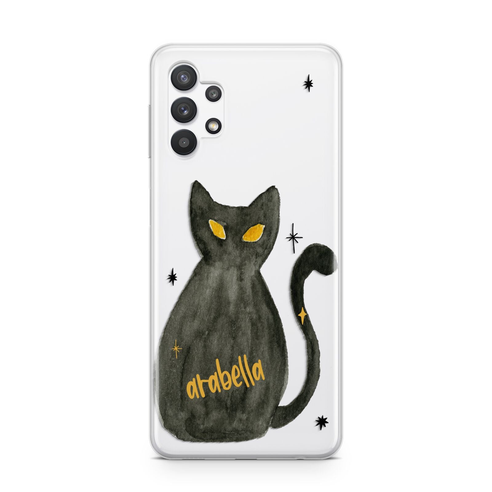 Custom Black Cat Samsung A32 5G Case