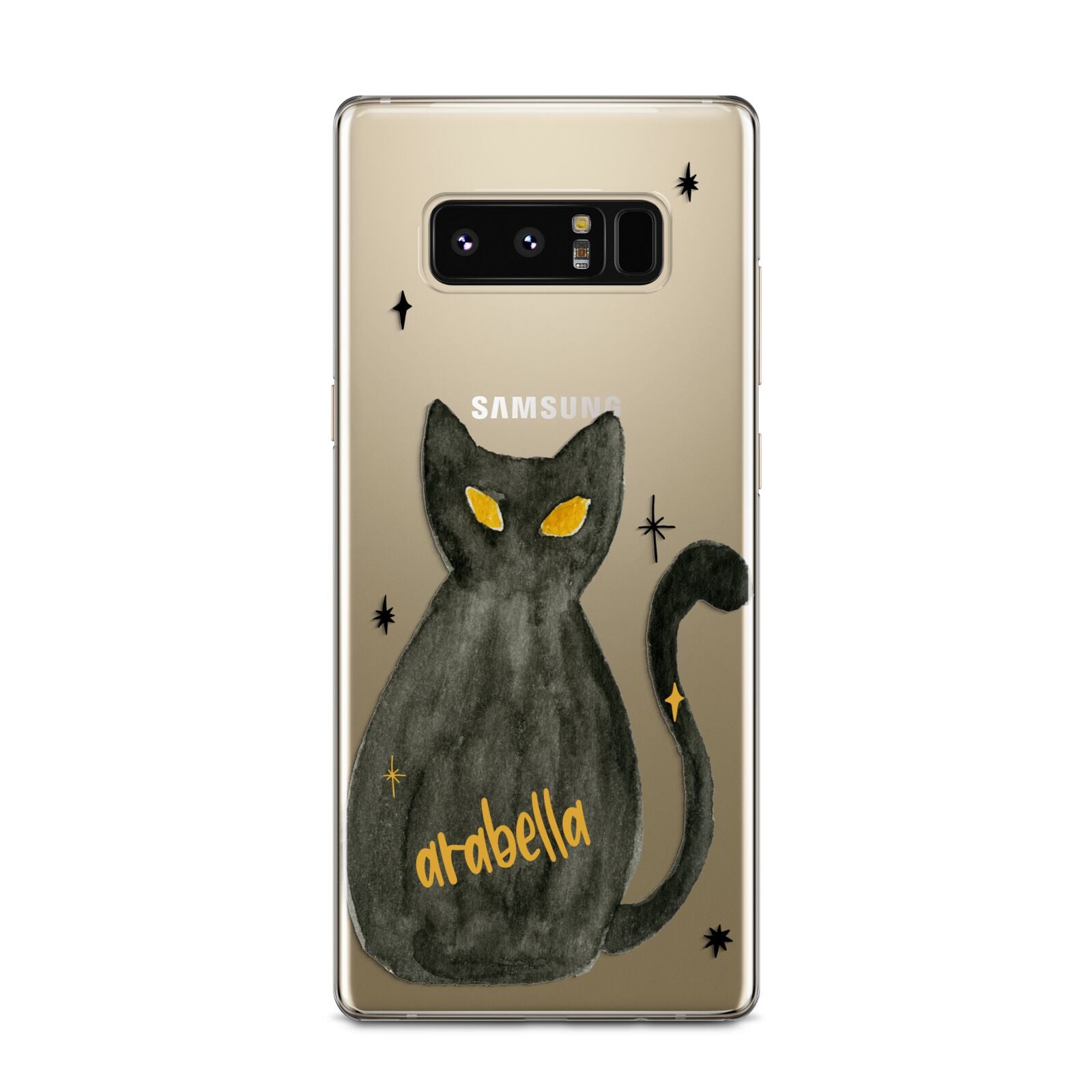 Custom Black Cat Samsung Galaxy Note 8 Case