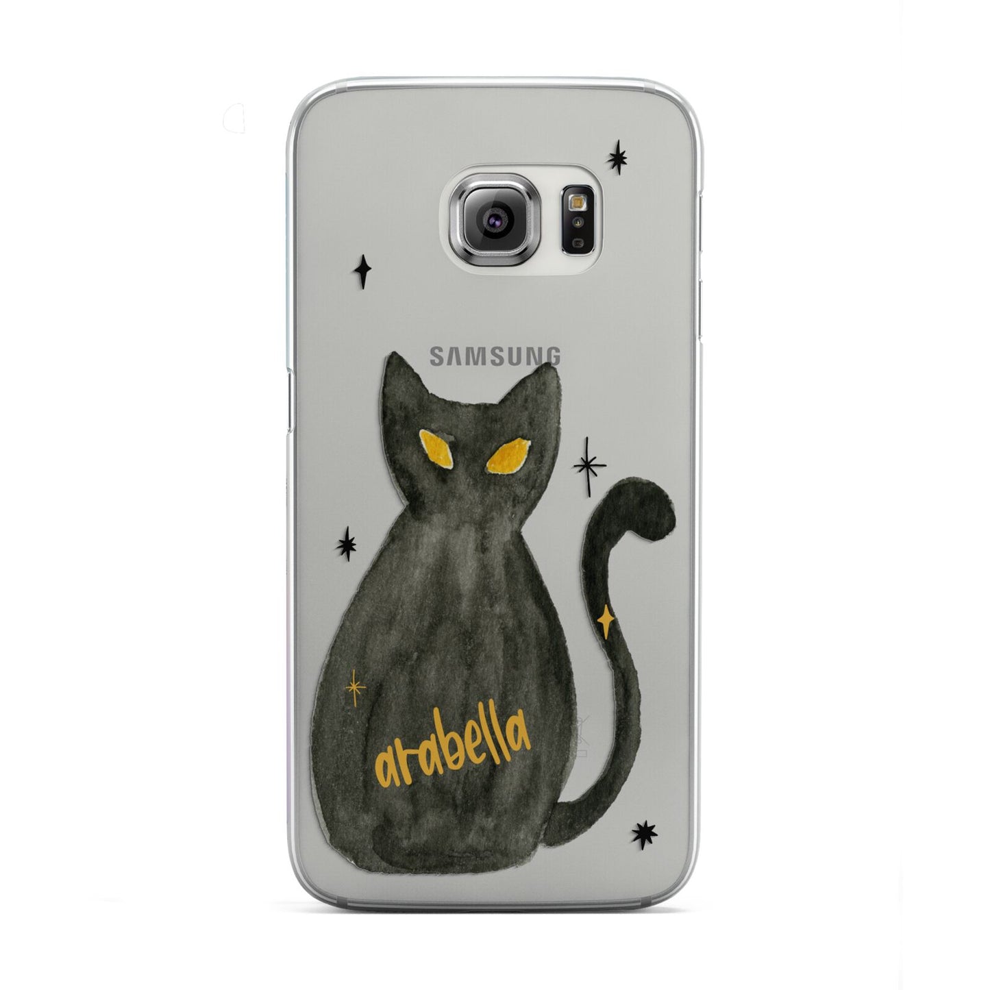 Custom Black Cat Samsung Galaxy S6 Edge Case