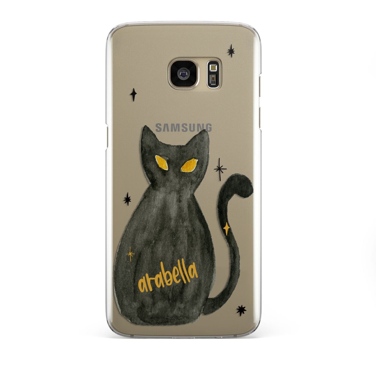 Custom Black Cat Samsung Galaxy S7 Edge Case