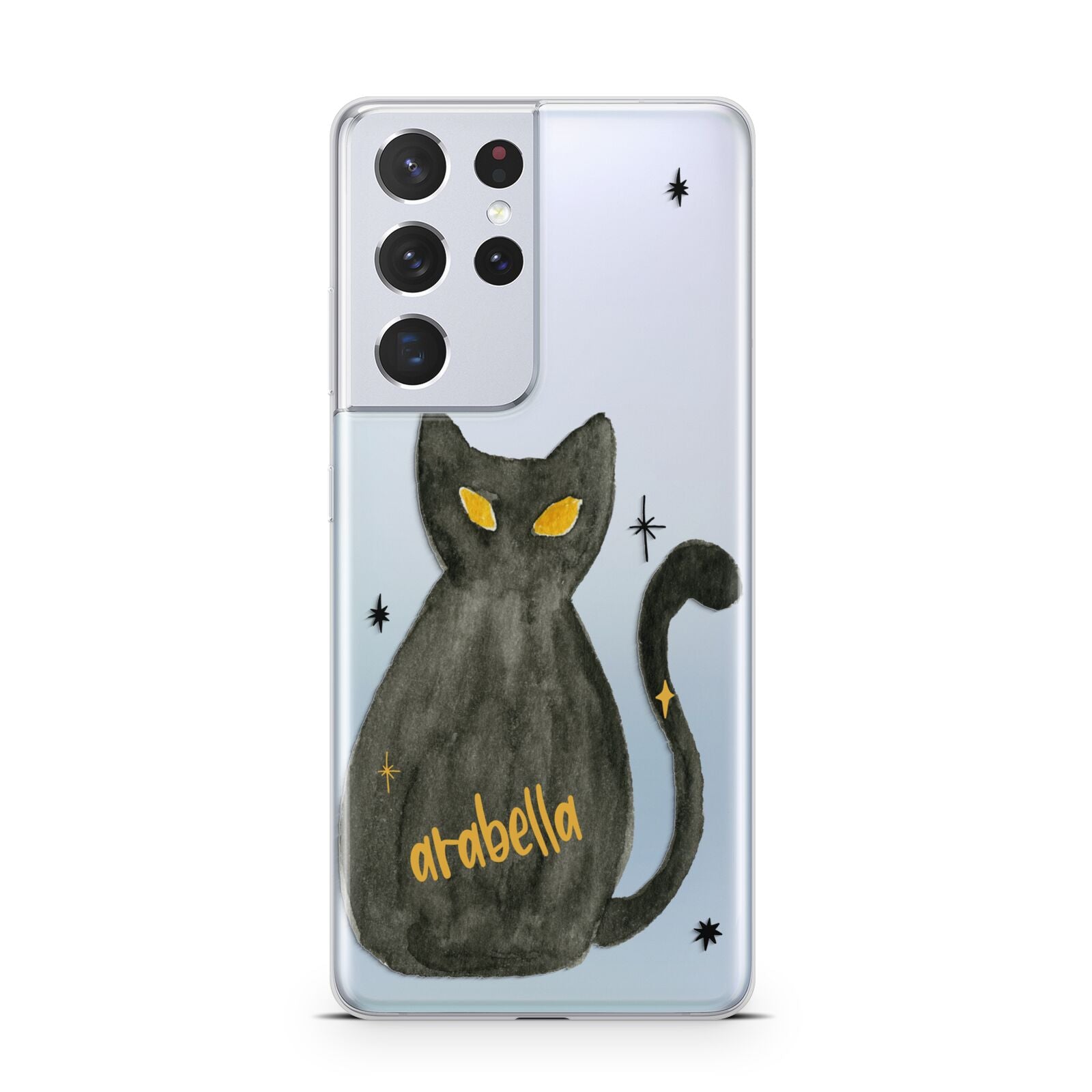 Custom Black Cat Samsung S21 Ultra Case