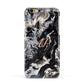 Custom Black Swirl Marble Apple iPhone 6 3D Snap Case