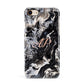 Custom Black Swirl Marble Apple iPhone 7 8 3D Snap Case