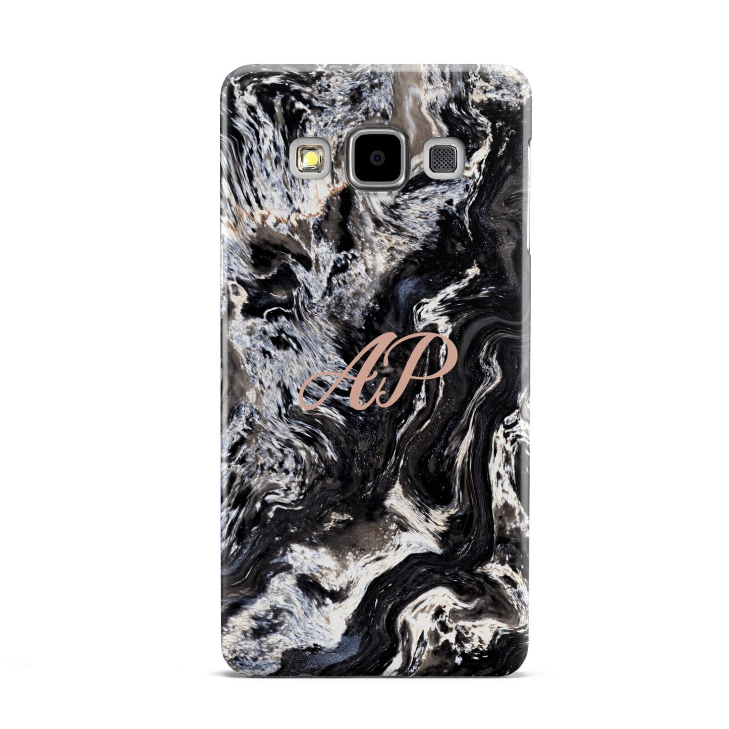 Custom Black Swirl Marble Samsung Galaxy A5 Case