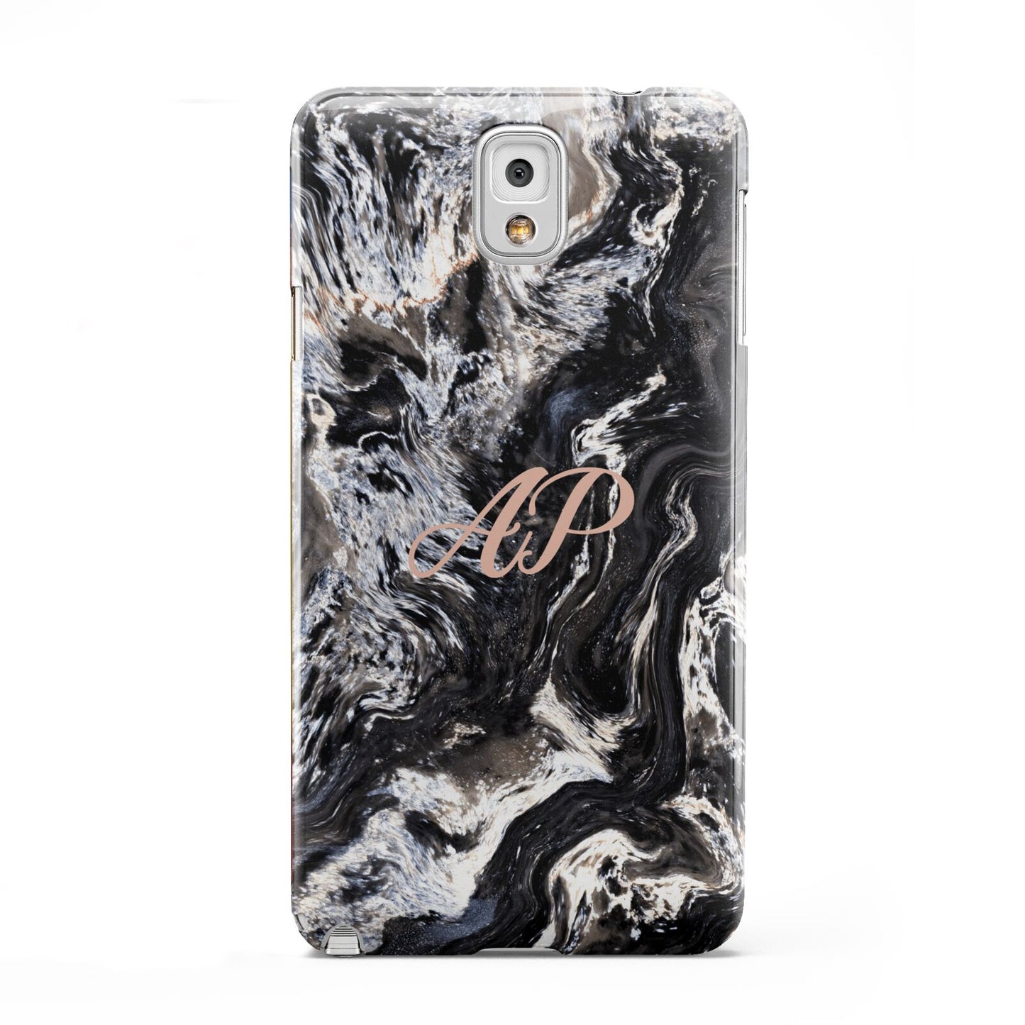 Custom Black Swirl Marble Samsung Galaxy Note 3 Case