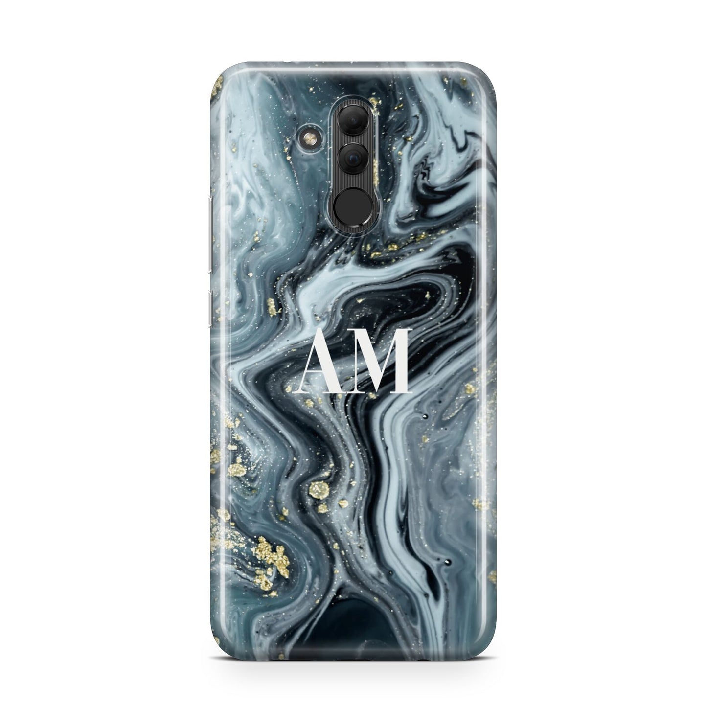 Custom Blue Swirl Marble Huawei Mate 20 Lite