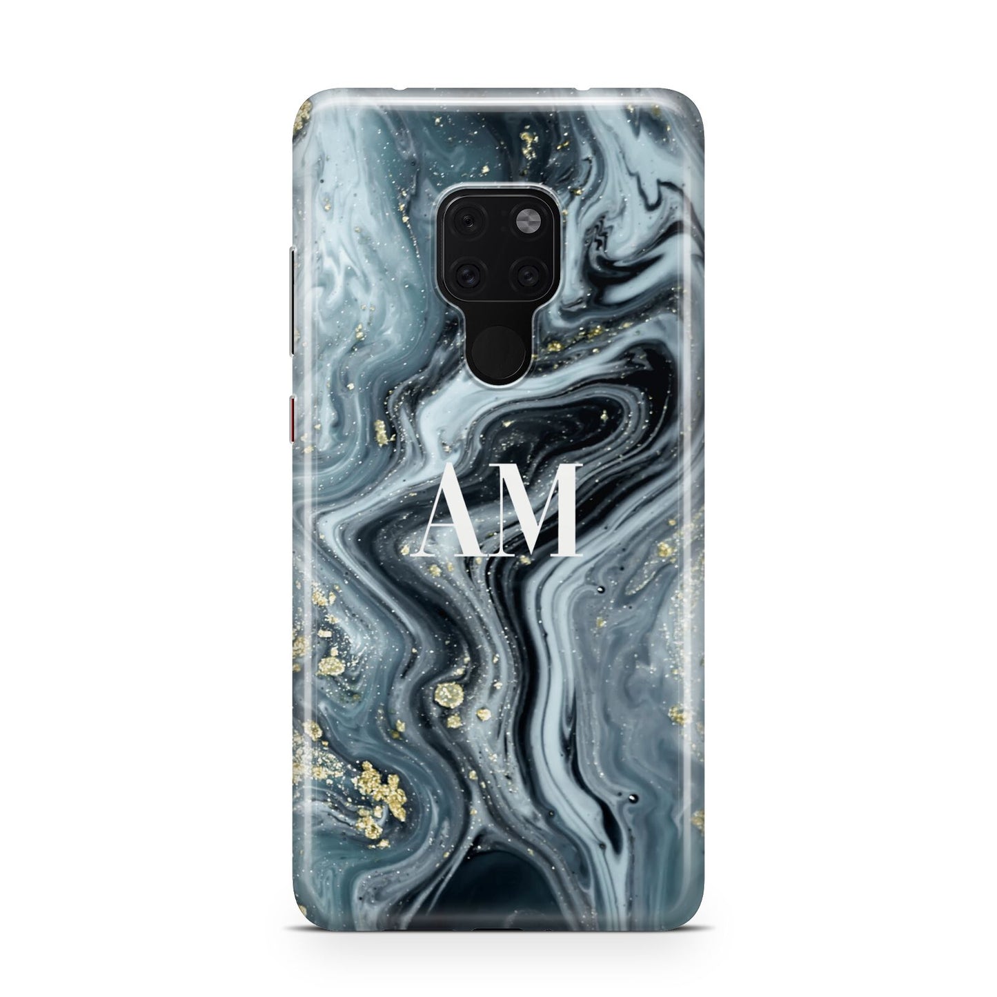 Custom Blue Swirl Marble Huawei Mate 20 Phone Case