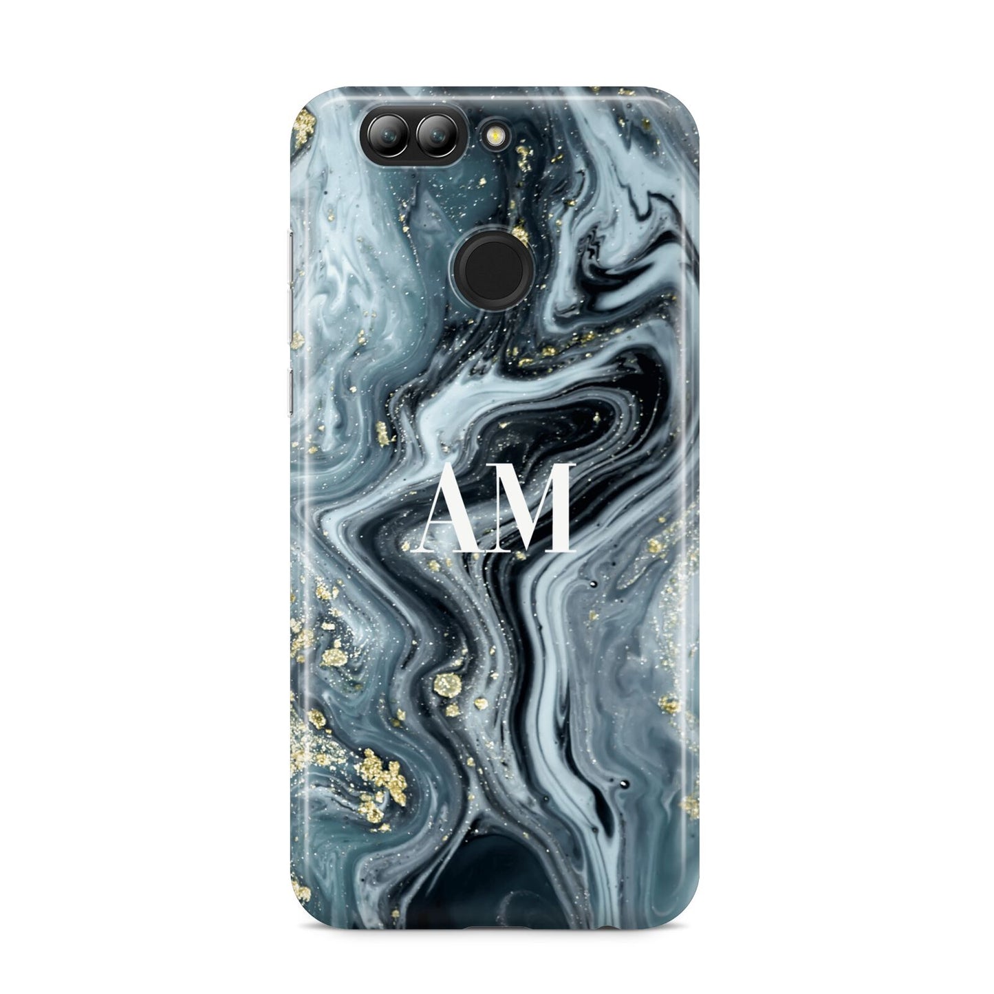 Custom Blue Swirl Marble Huawei Nova 2s Phone Case