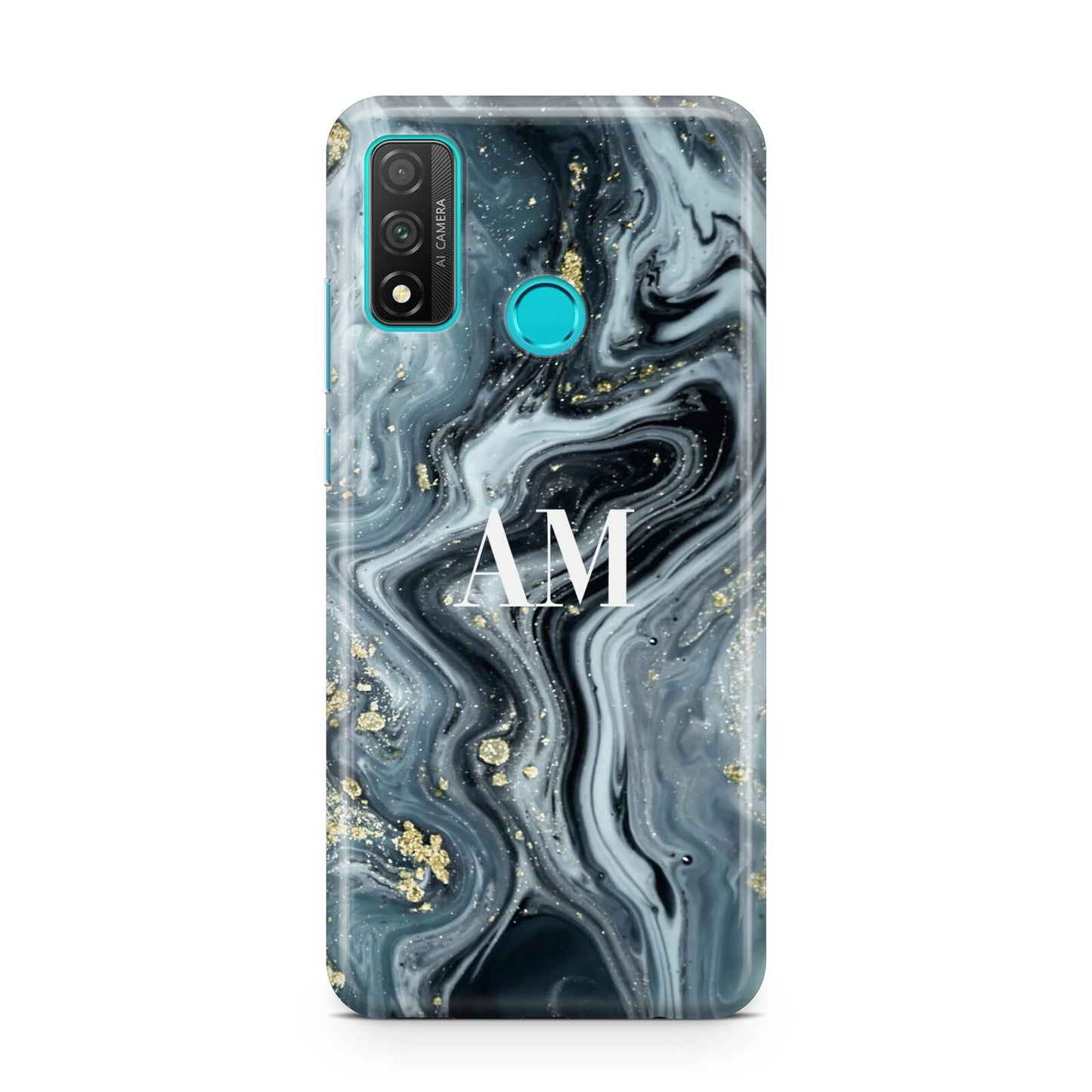 Custom Blue Swirl Marble Huawei P Smart 2020