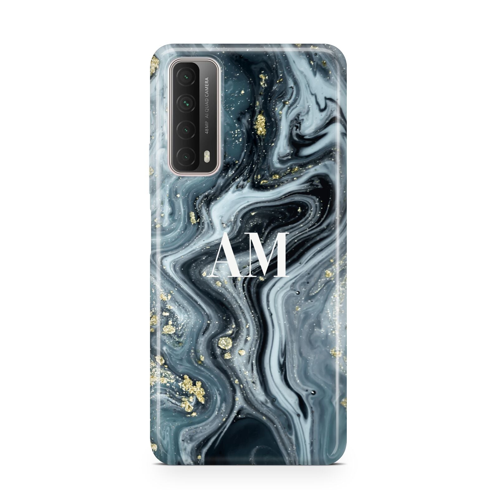 Custom Blue Swirl Marble Huawei P Smart 2021