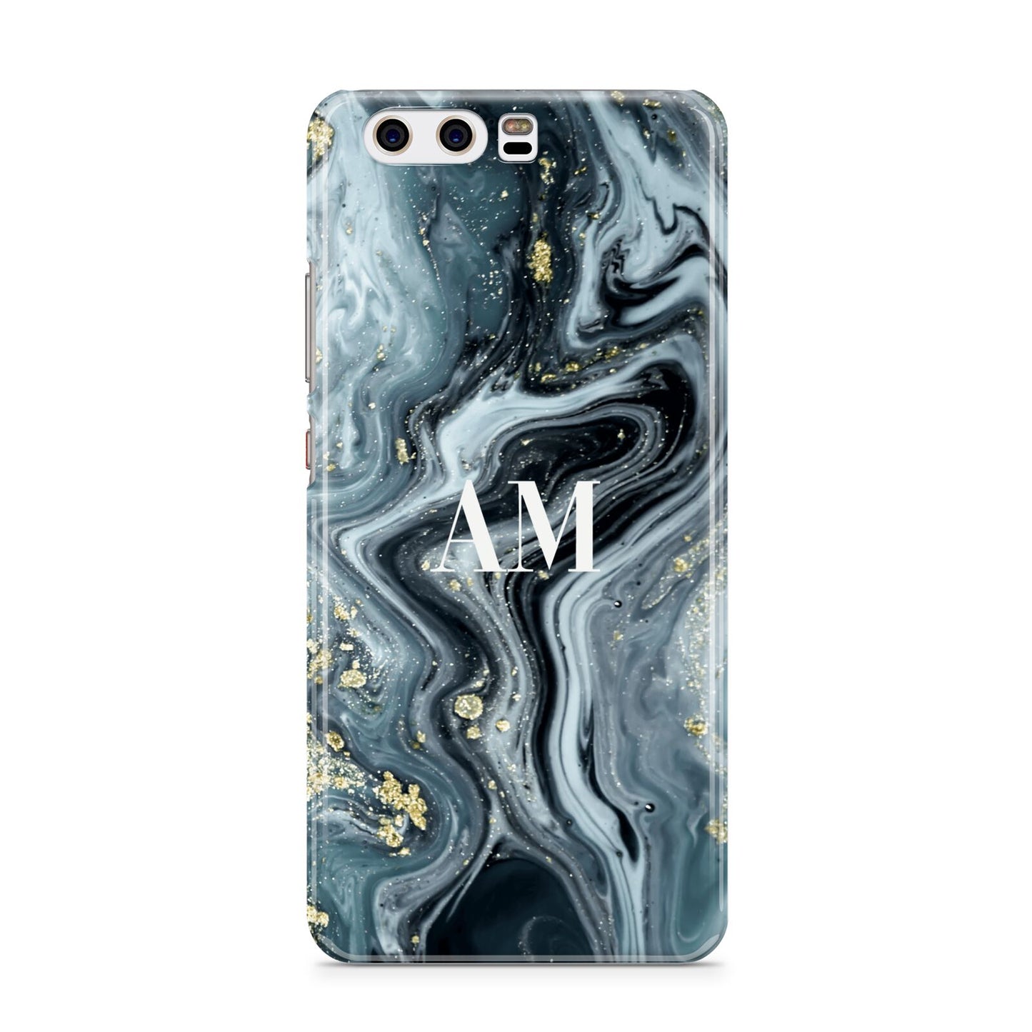 Custom Blue Swirl Marble Huawei P10 Phone Case