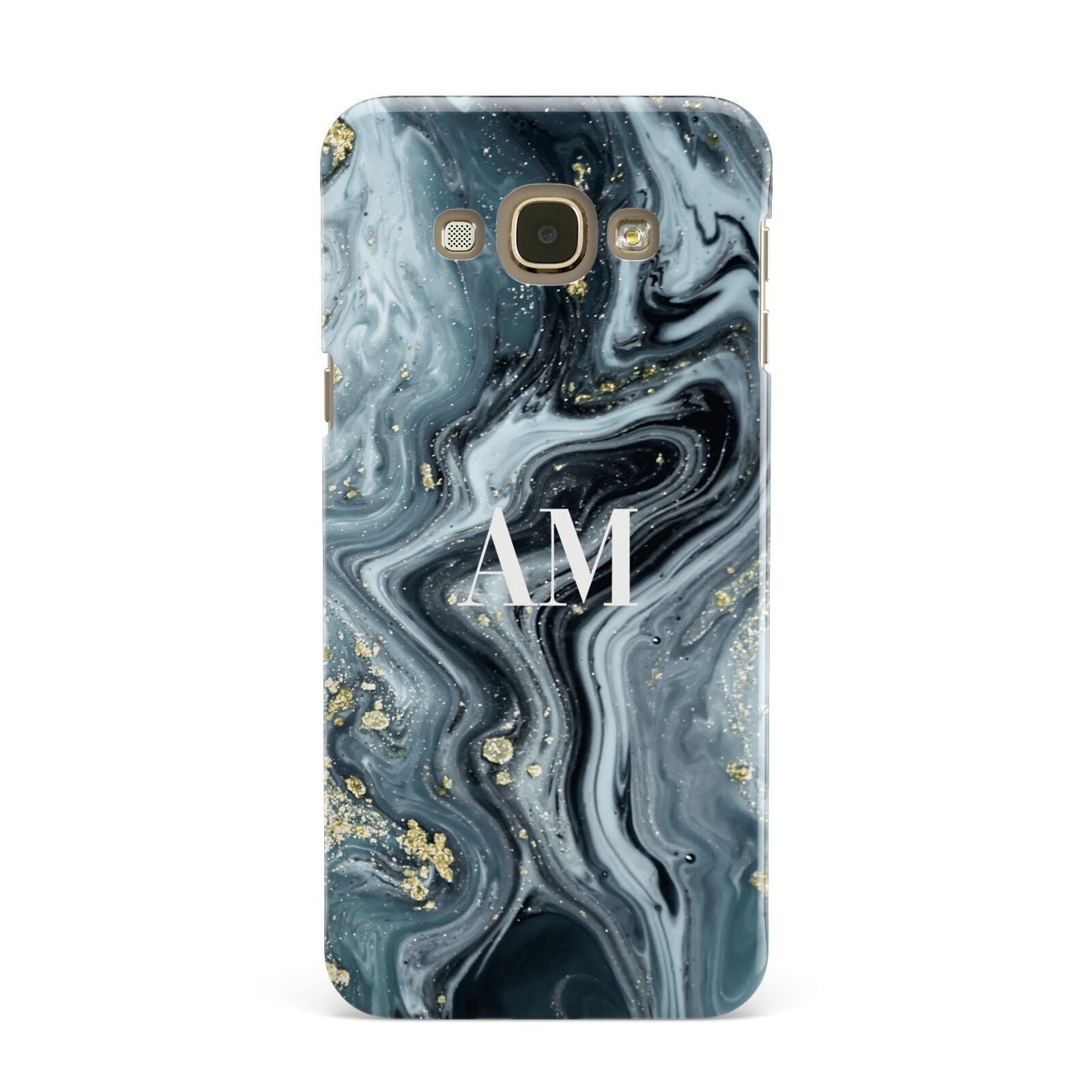 Custom Blue Swirl Marble Samsung Galaxy A8 Case