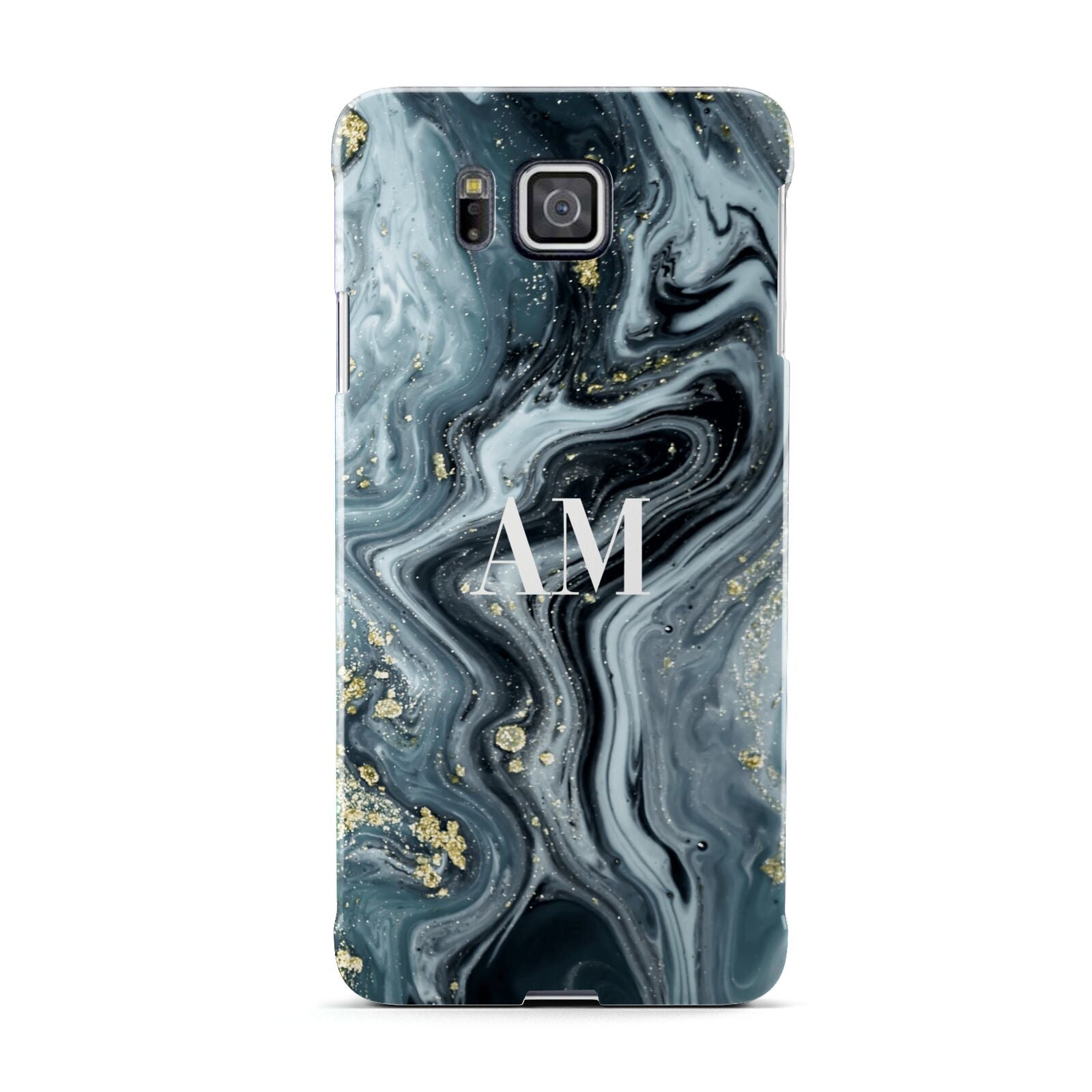 Custom Blue Swirl Marble Samsung Galaxy Alpha Case