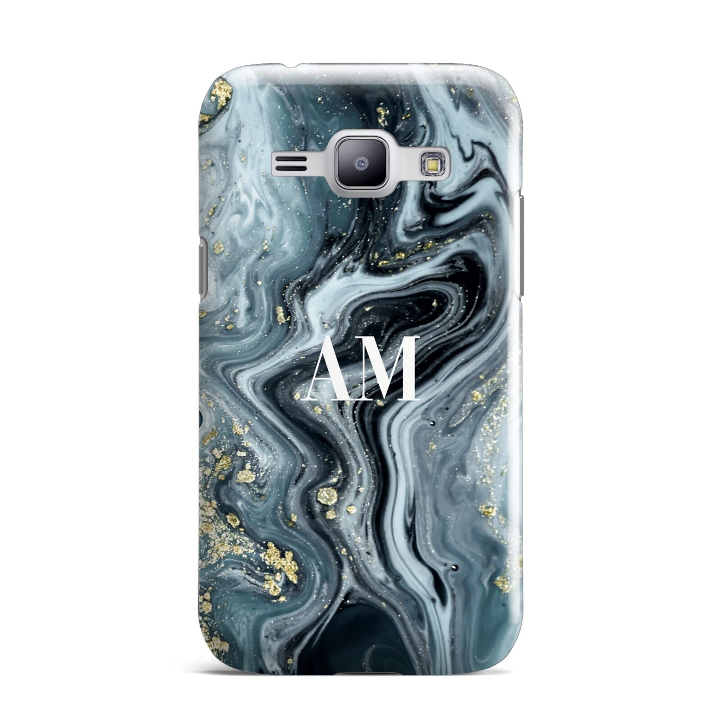 Custom Blue Swirl Marble Samsung Galaxy J1 2015 Case