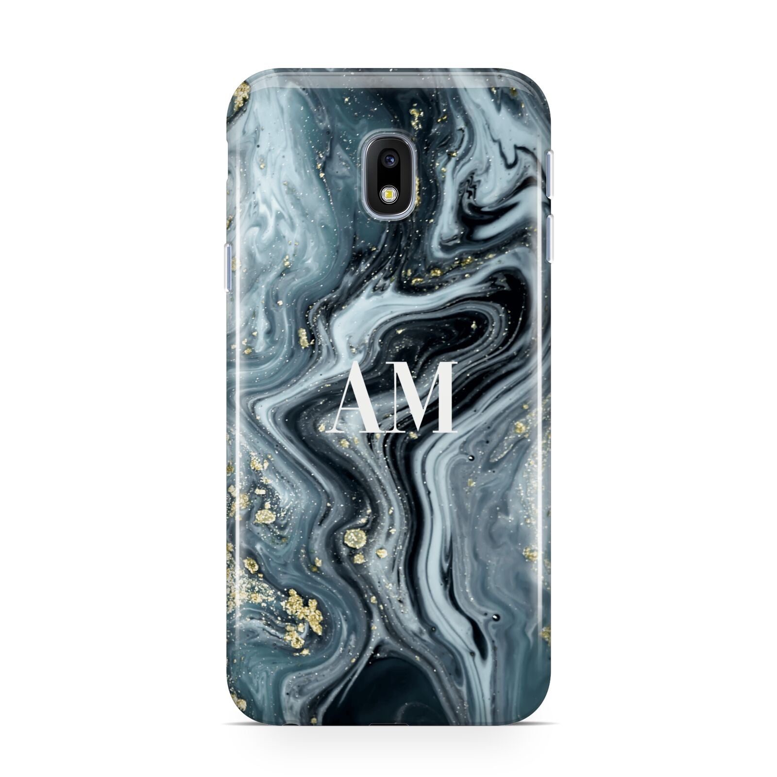 Custom Blue Swirl Marble Samsung Galaxy J3 2017 Case