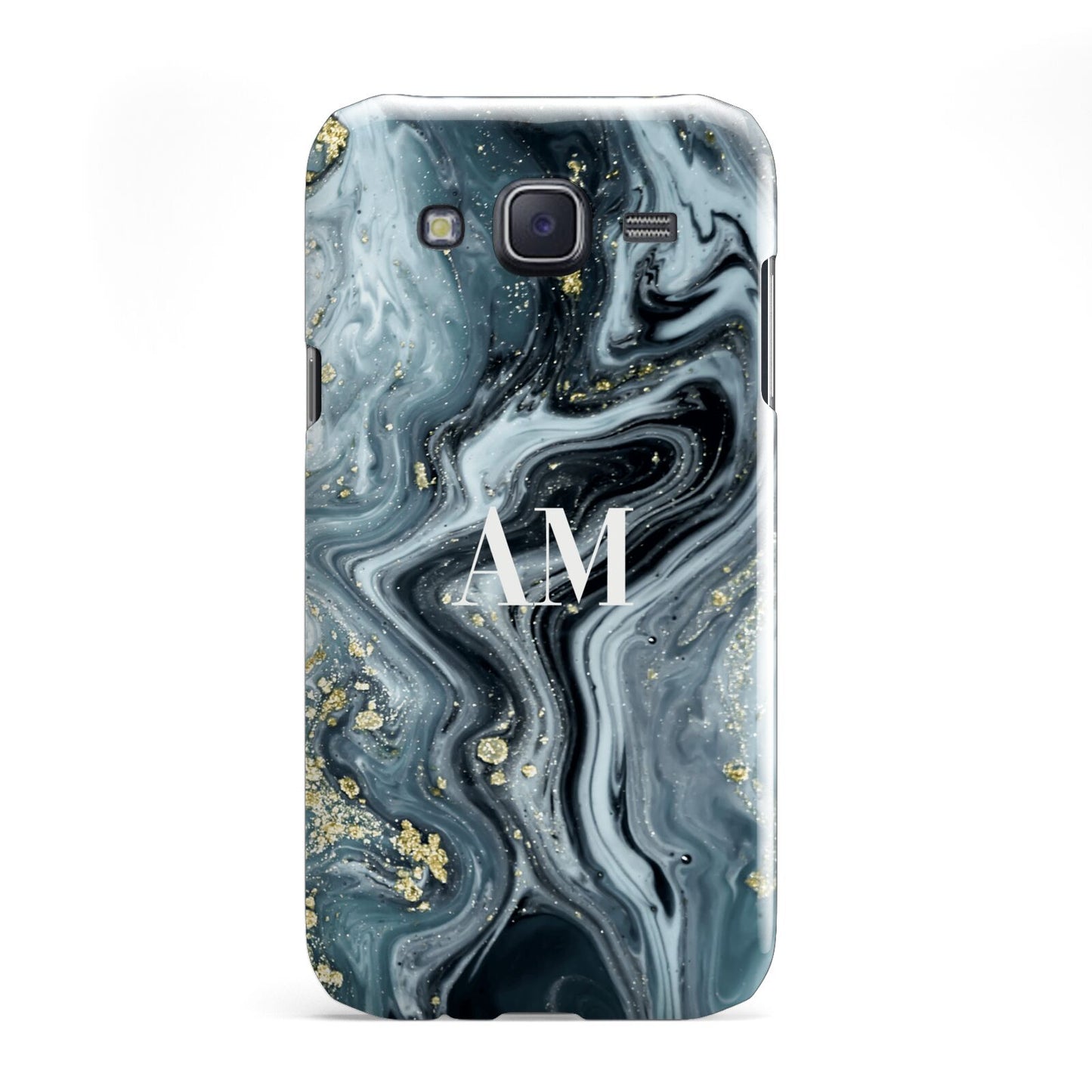 Custom Blue Swirl Marble Samsung Galaxy J5 Case