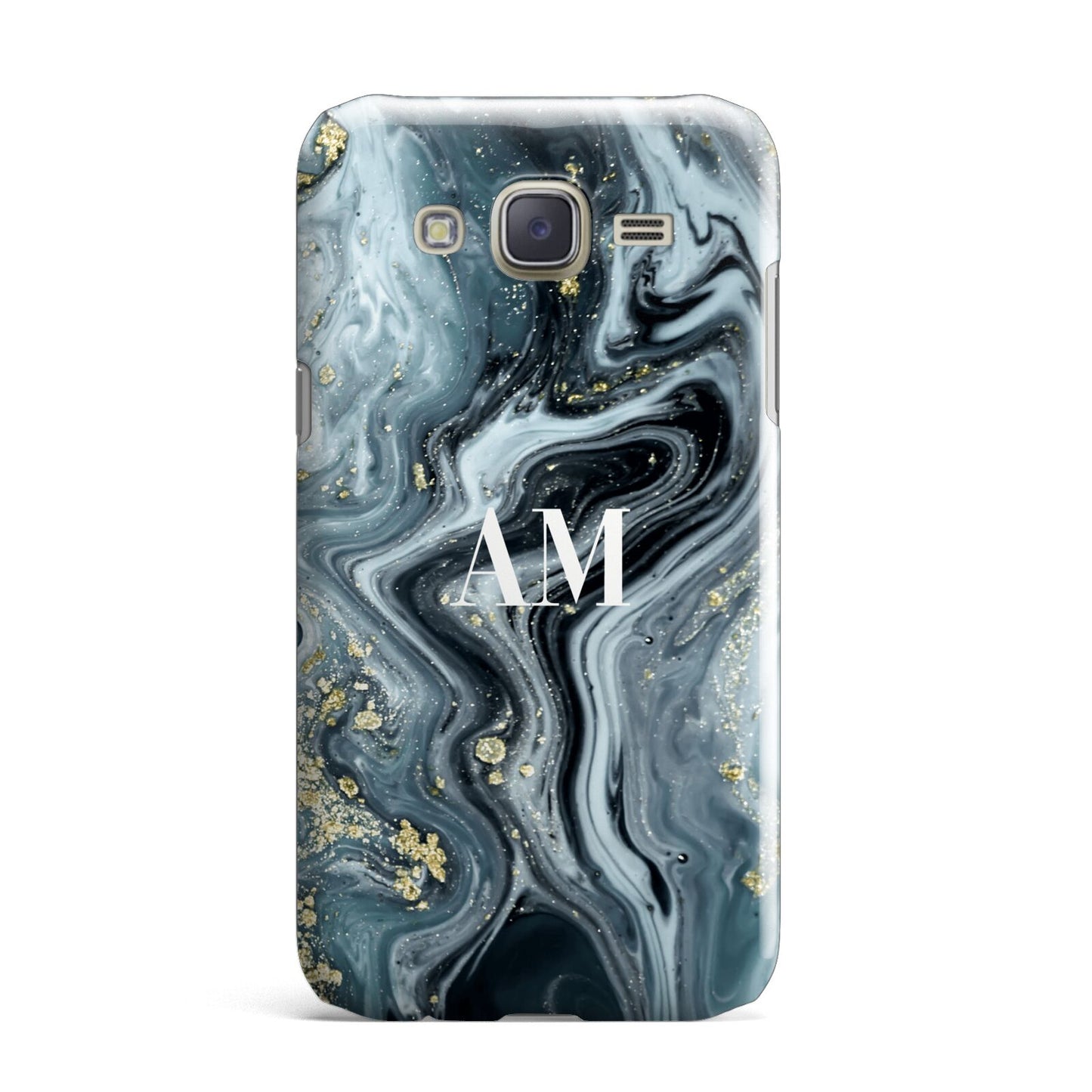 Custom Blue Swirl Marble Samsung Galaxy J7 Case