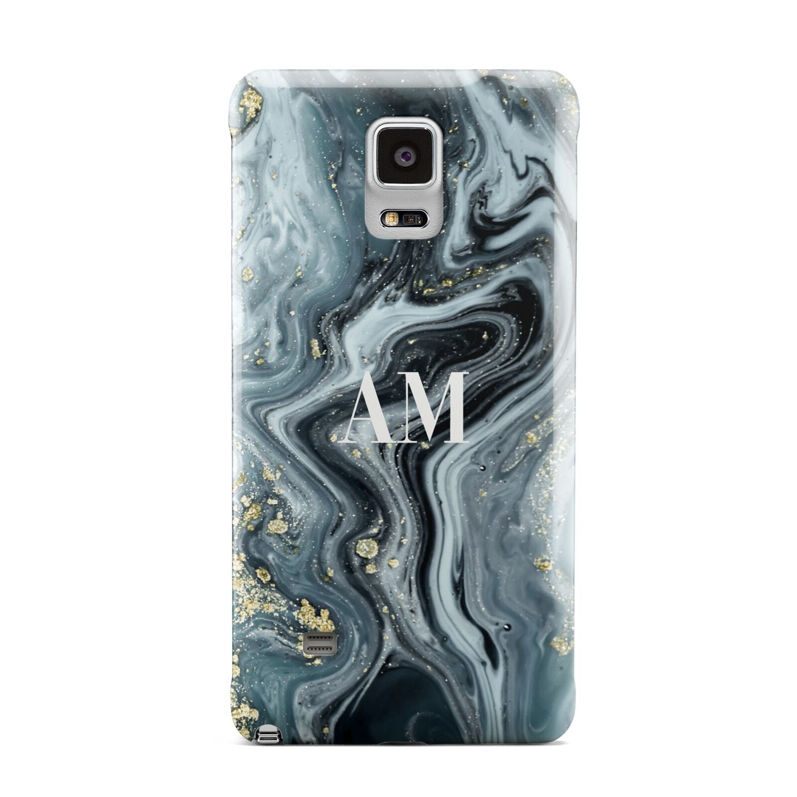 Custom Blue Swirl Marble Samsung Galaxy Note 4 Case