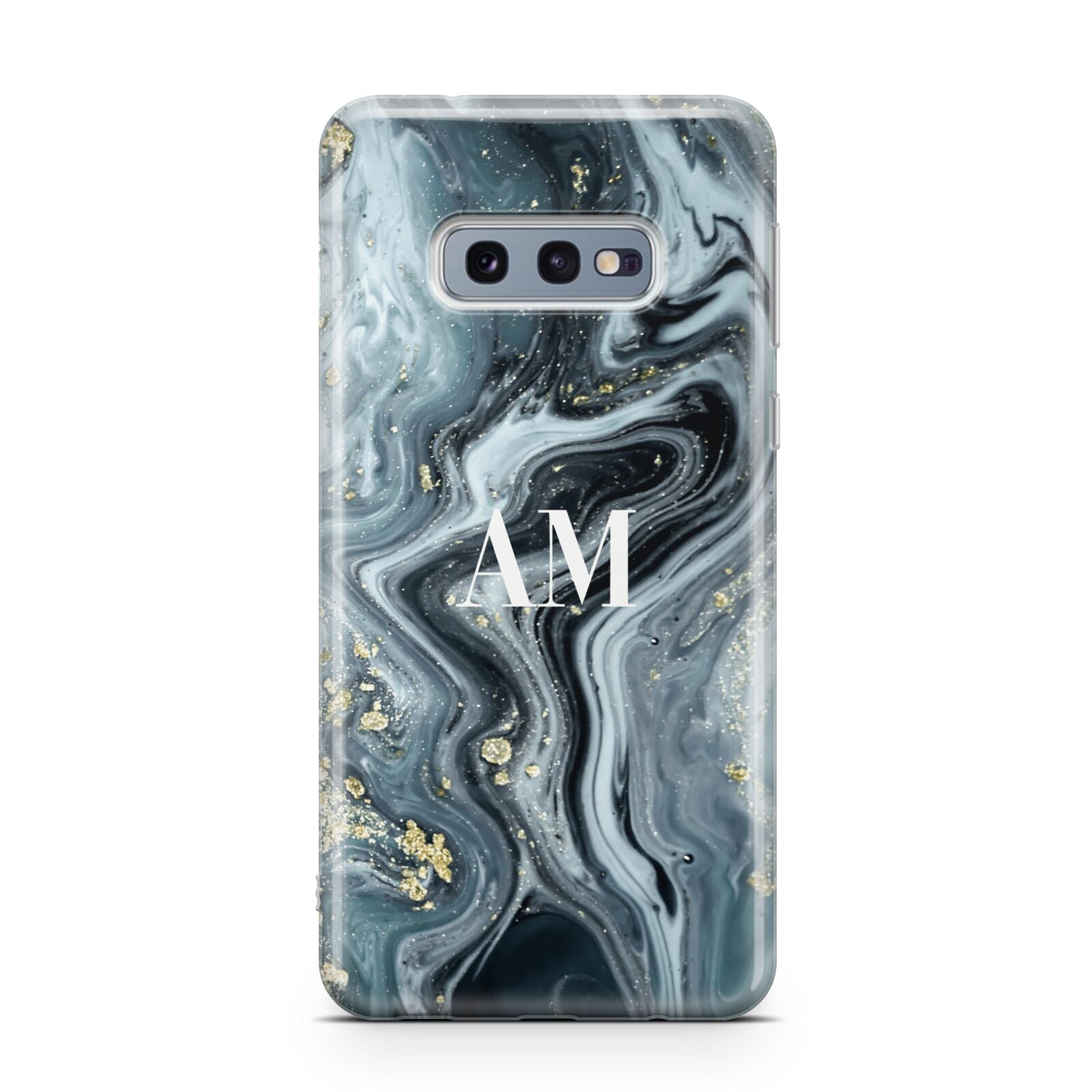 Custom Blue Swirl Marble Samsung Galaxy S10E Case