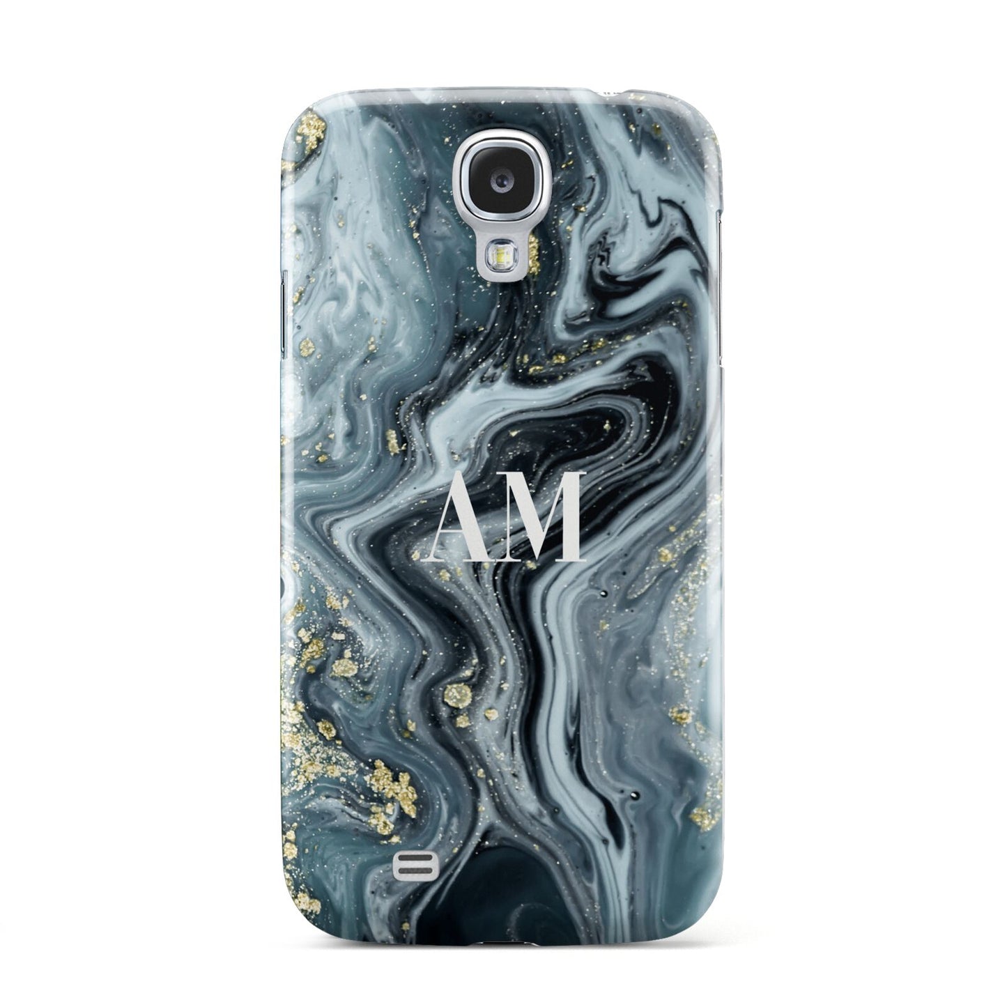 Custom Blue Swirl Marble Samsung Galaxy S4 Case