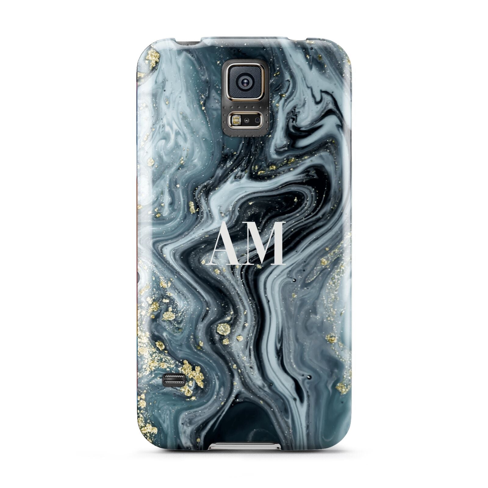 Custom Blue Swirl Marble Samsung Galaxy S5 Case