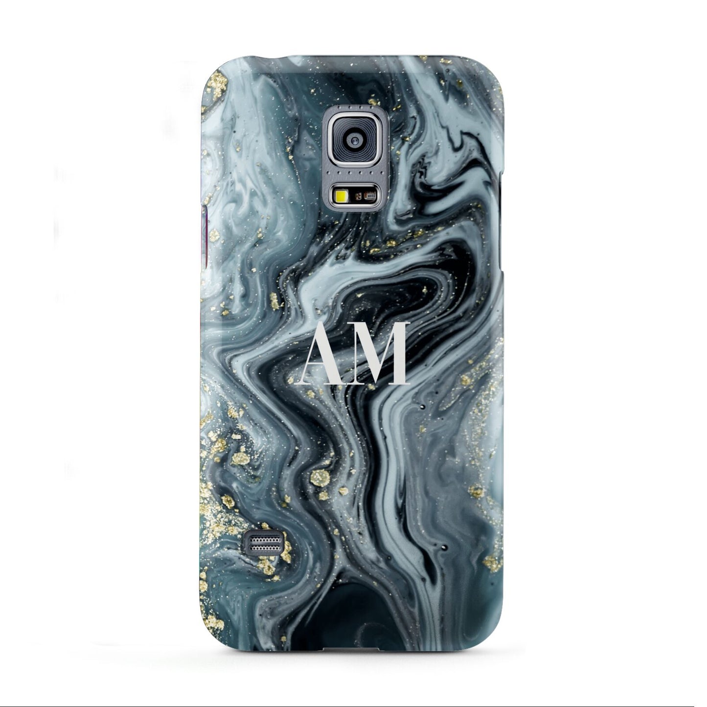 Custom Blue Swirl Marble Samsung Galaxy S5 Mini Case