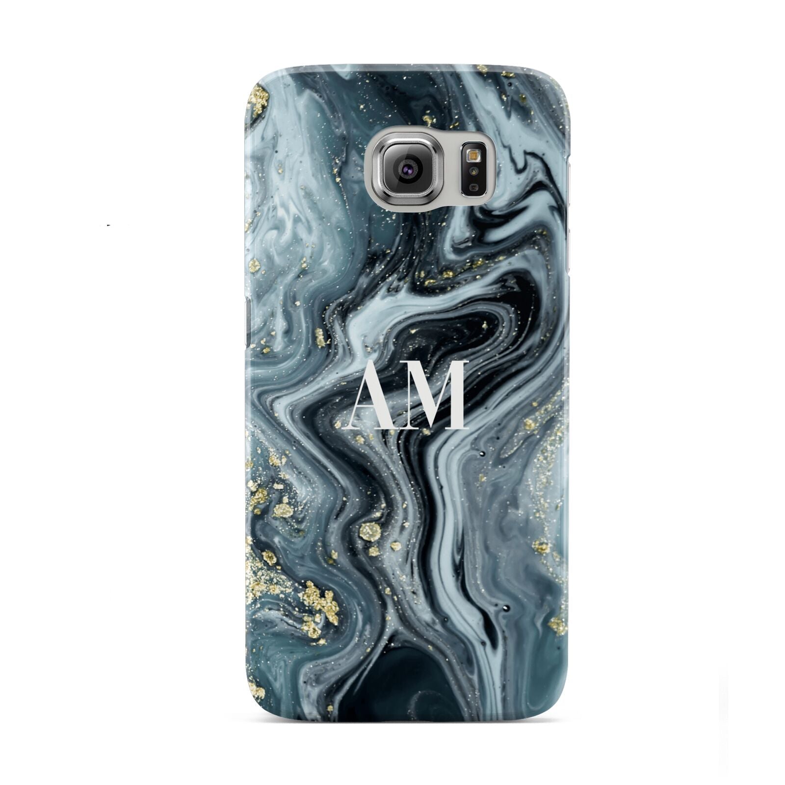 Custom Blue Swirl Marble Samsung Galaxy S6 Case