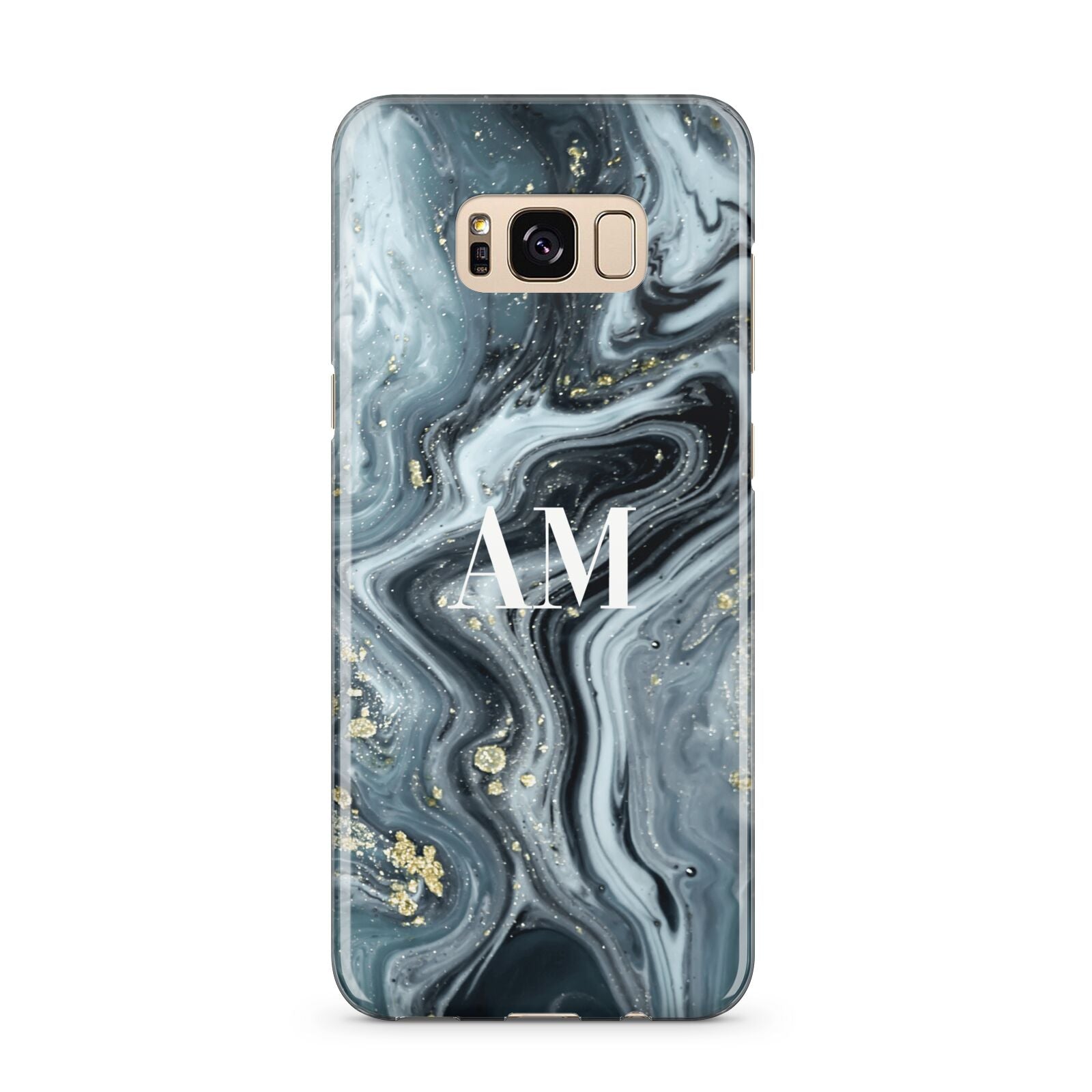 Custom Blue Swirl Marble Samsung Galaxy S8 Plus Case