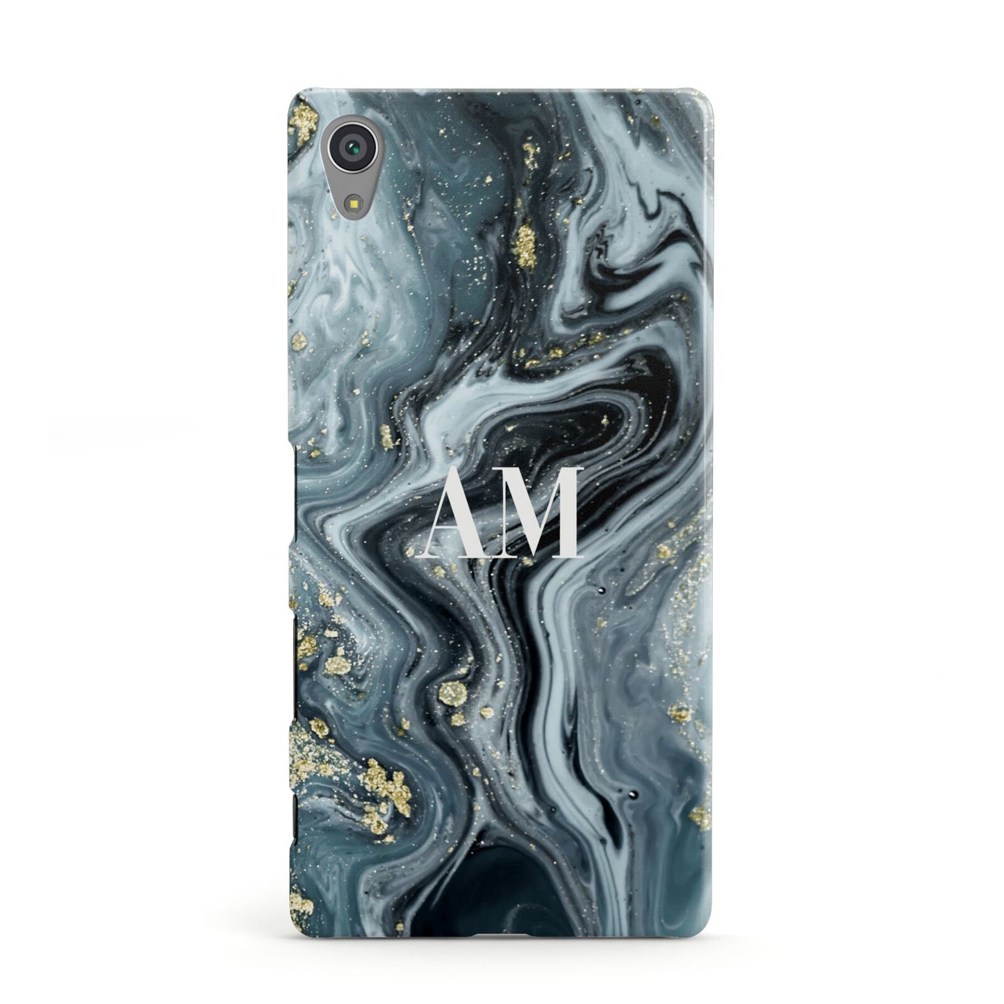 Custom Blue Swirl Marble Sony Xperia Case