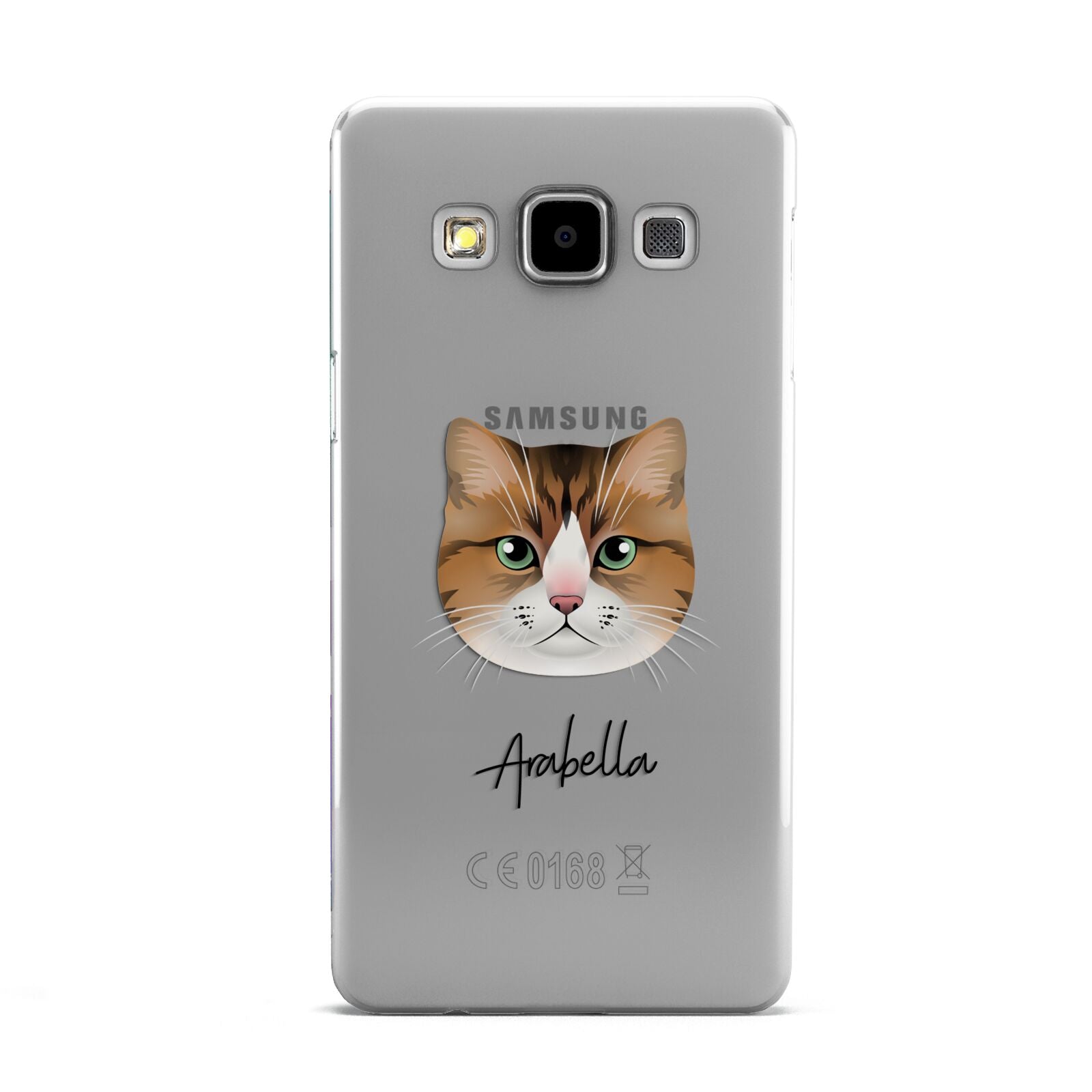 Custom Cat Illustration with Name Samsung Galaxy A5 Case