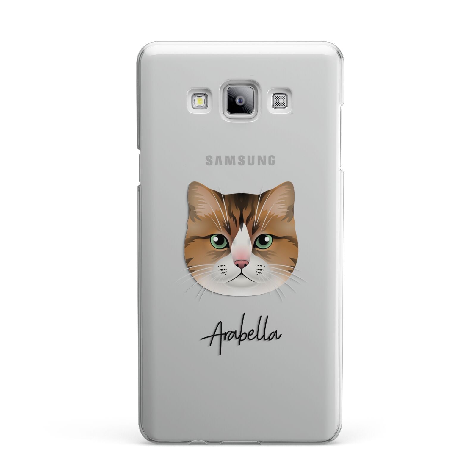 Custom Cat Illustration with Name Samsung Galaxy A7 2015 Case