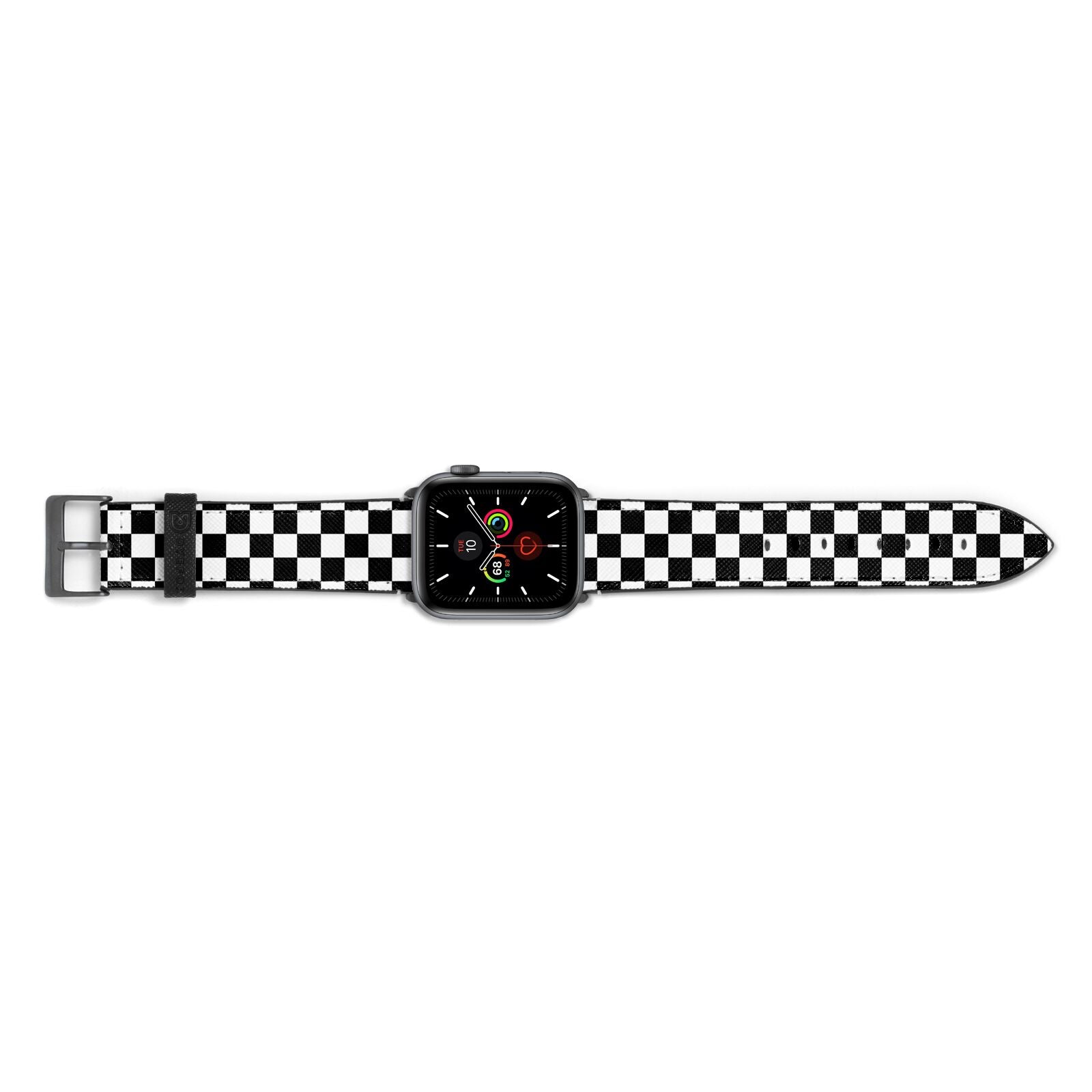 Custom Colour Check Apple Watch Strap Landscape Image Space Grey Hardware