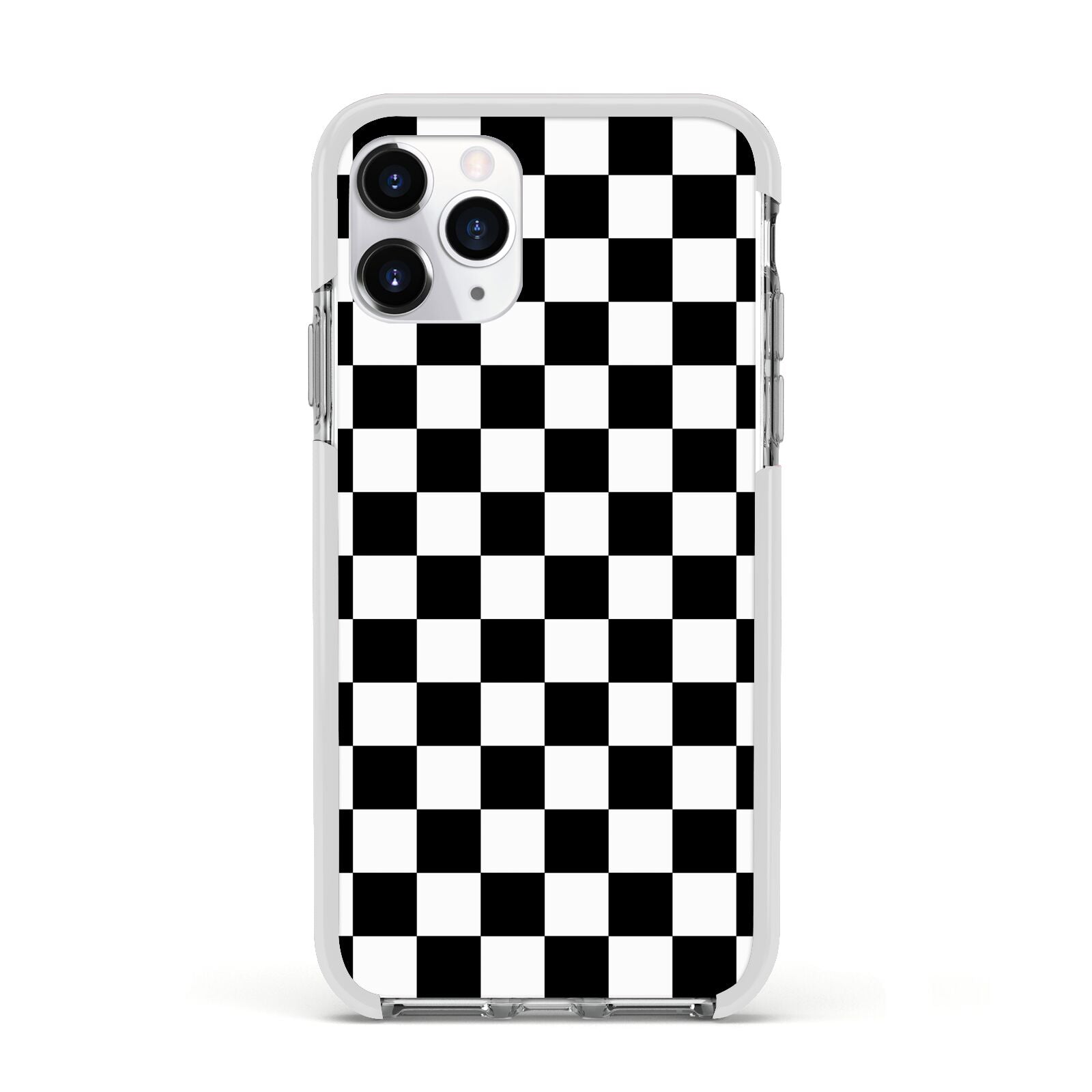 Custom Colour Check Apple iPhone 11 Pro in Silver with White Impact Case