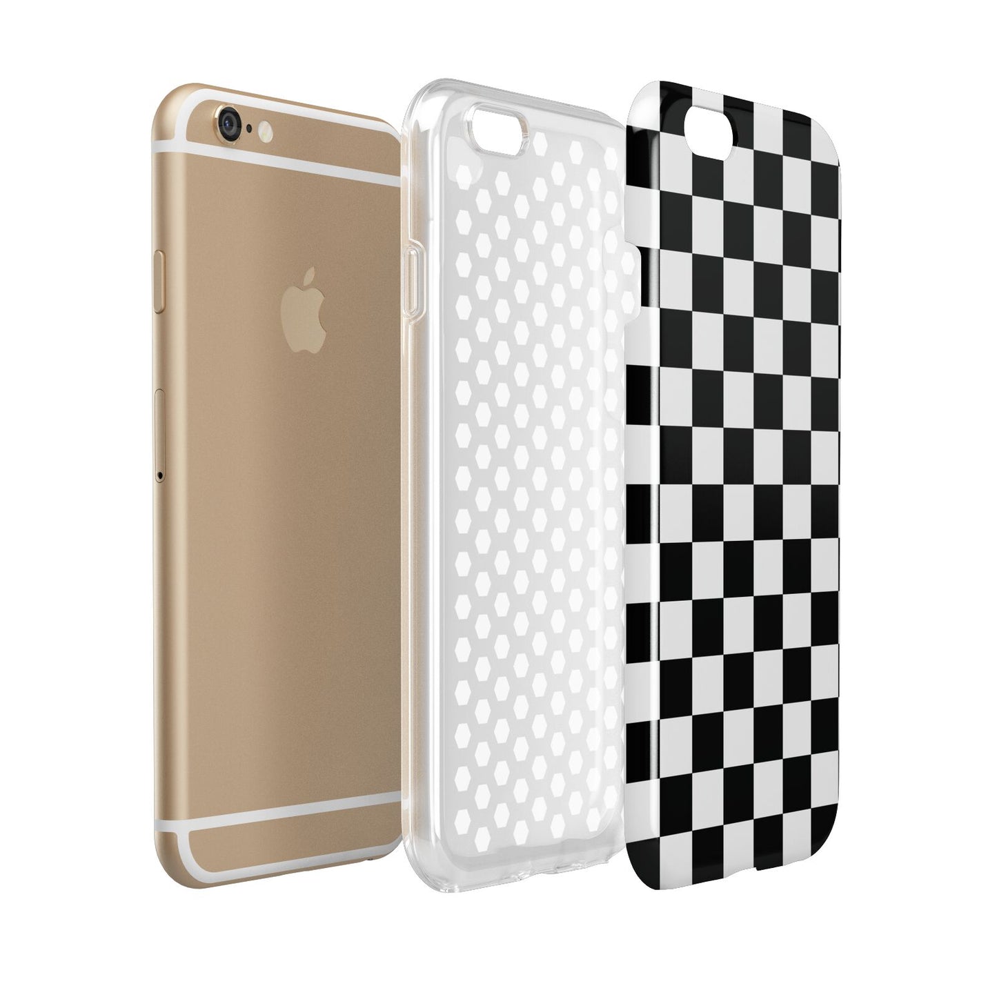 Custom Colour Check Apple iPhone 6 3D Tough Case Expanded view